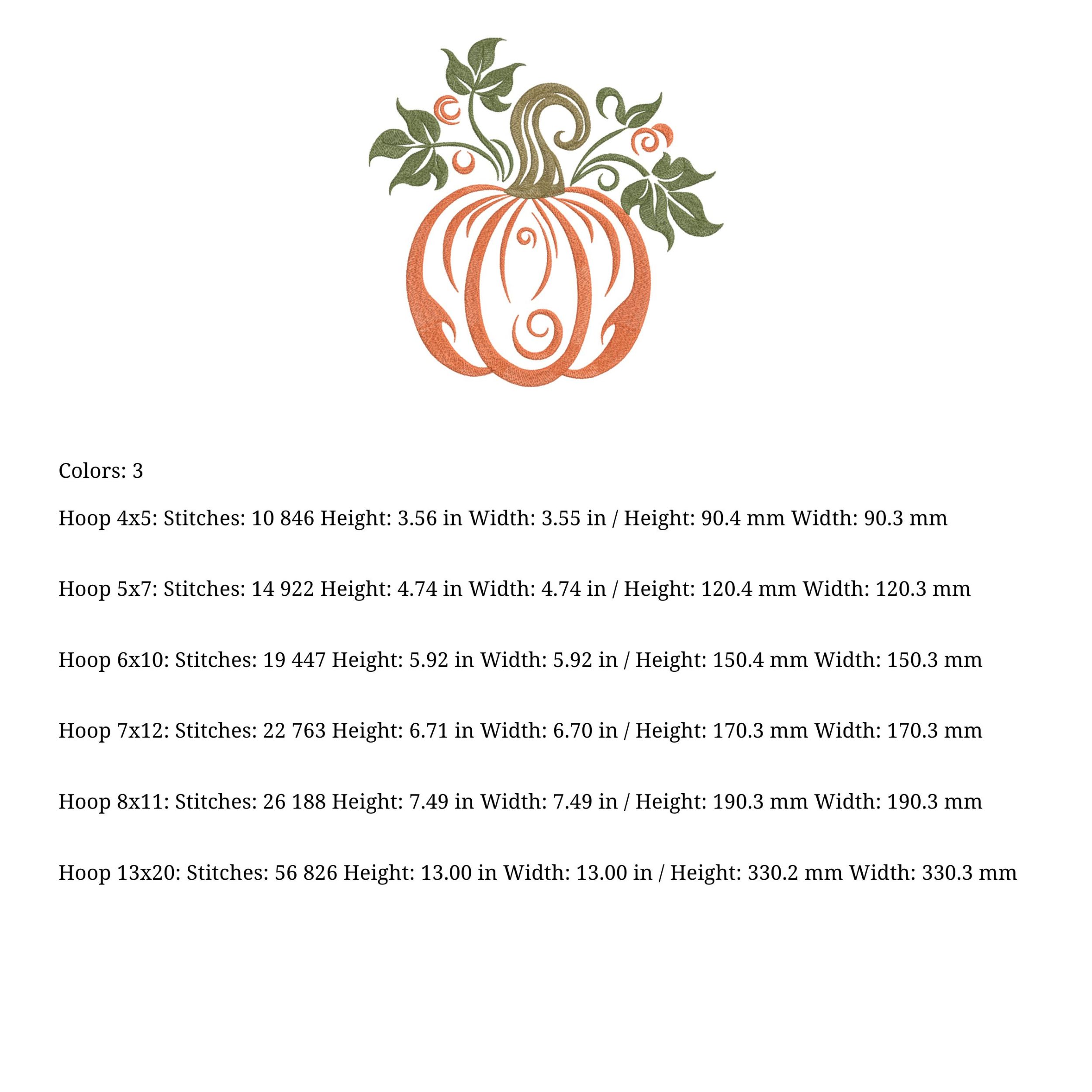Set 4 Orange Fall Pumpkin Sunflower Leaves-7