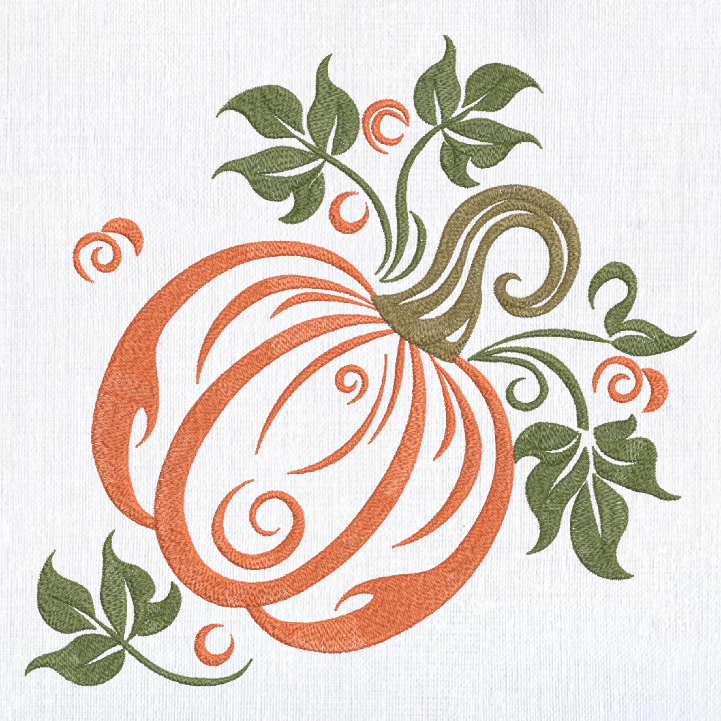 Set 4 Orange Fall Pumpkin Sunflower Leaves-8