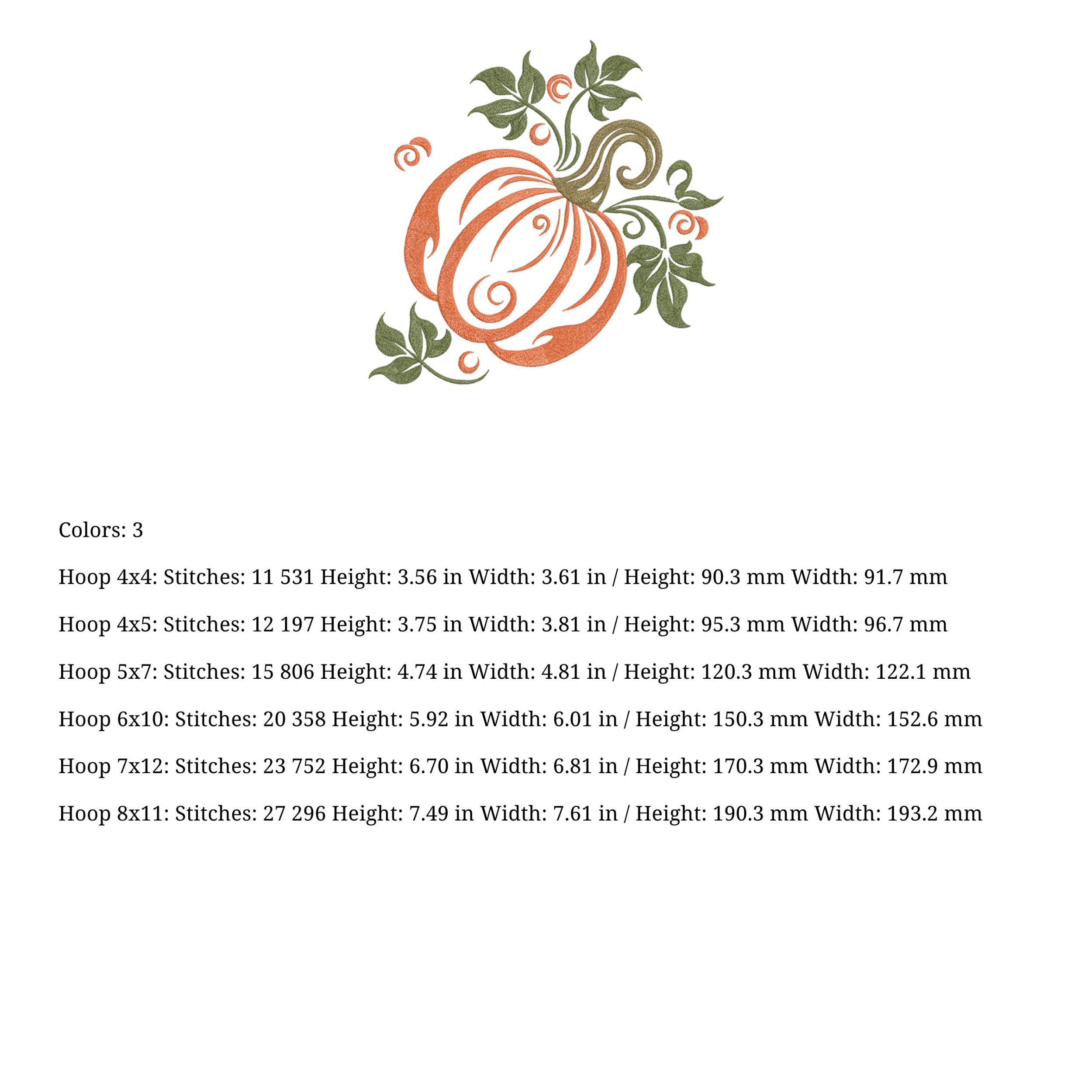 Set 4 Orange Fall Pumpkin Sunflower Leaves-9