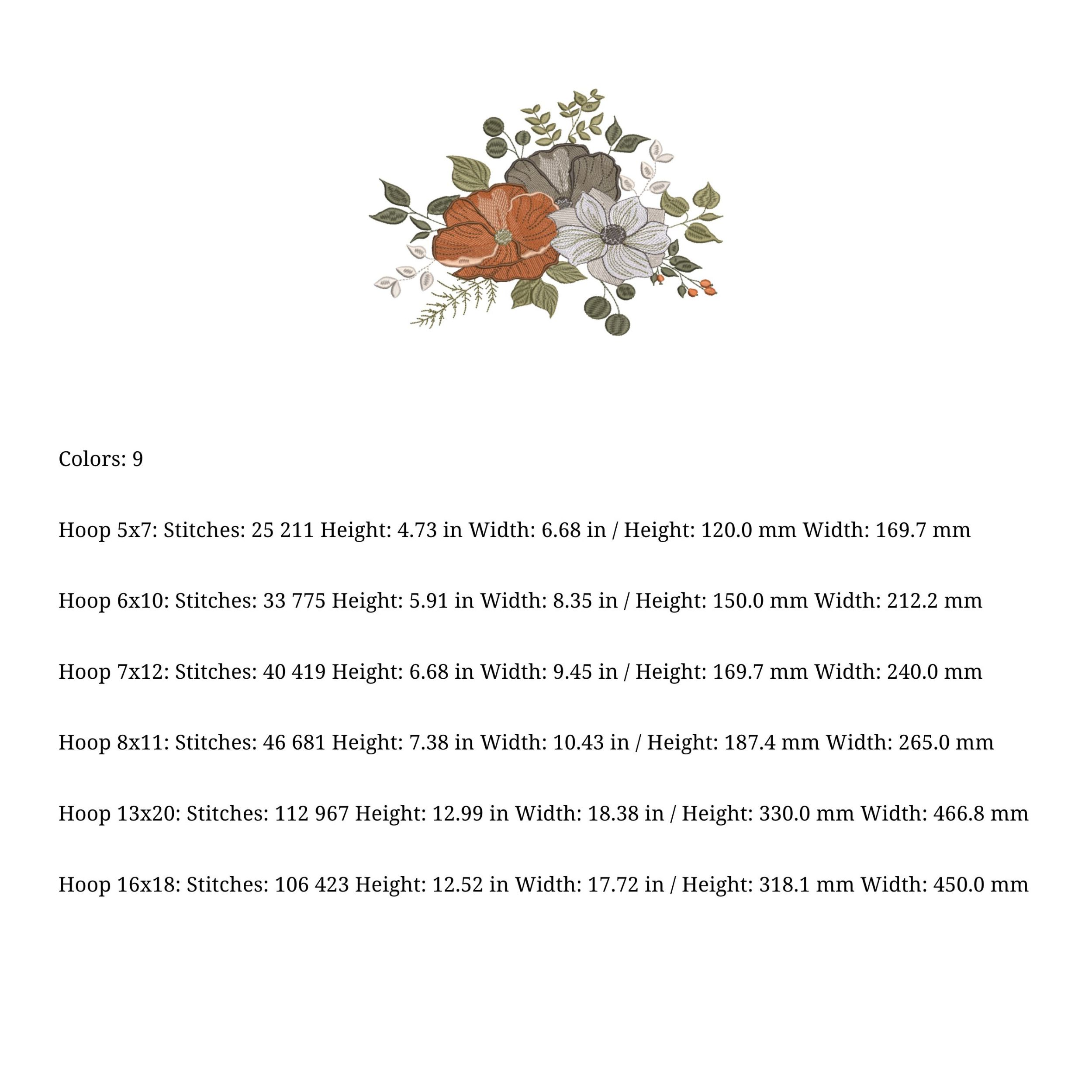 Set 4 Elegant White Pumpkin Fall Floral-12