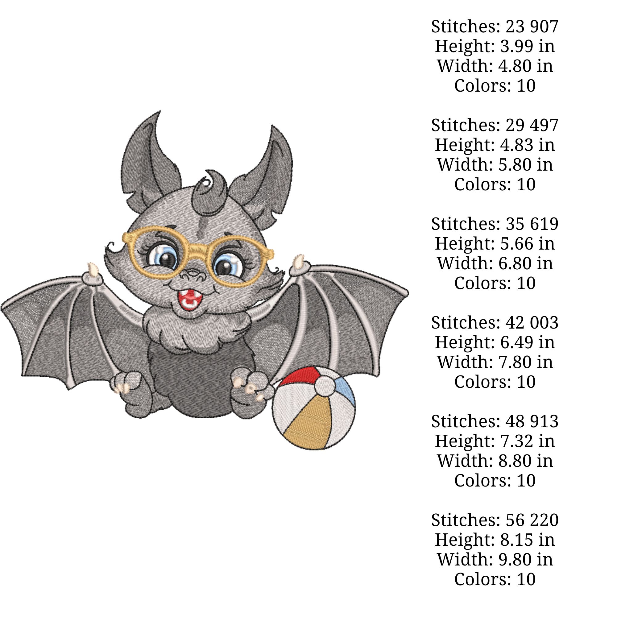 Cartoon Gray Bat Cute Baby Boy-4