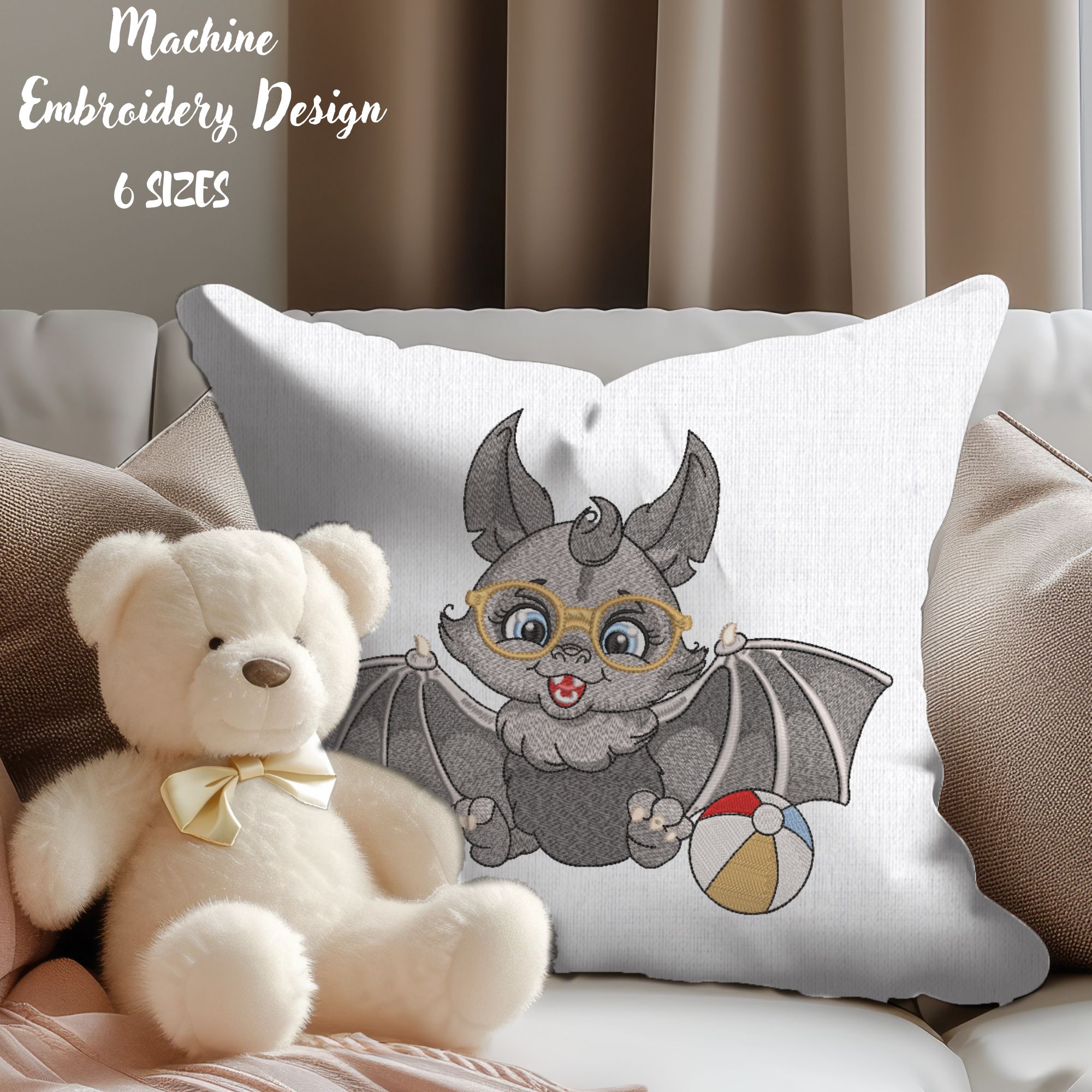 Cartoon Gray Bat Cute Baby Boy-8