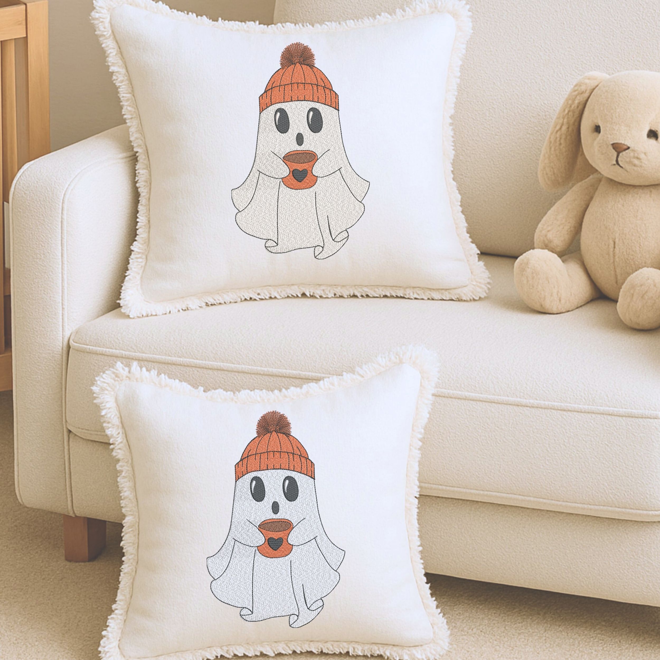 Coffee Ghost Cute Halloween Style-9