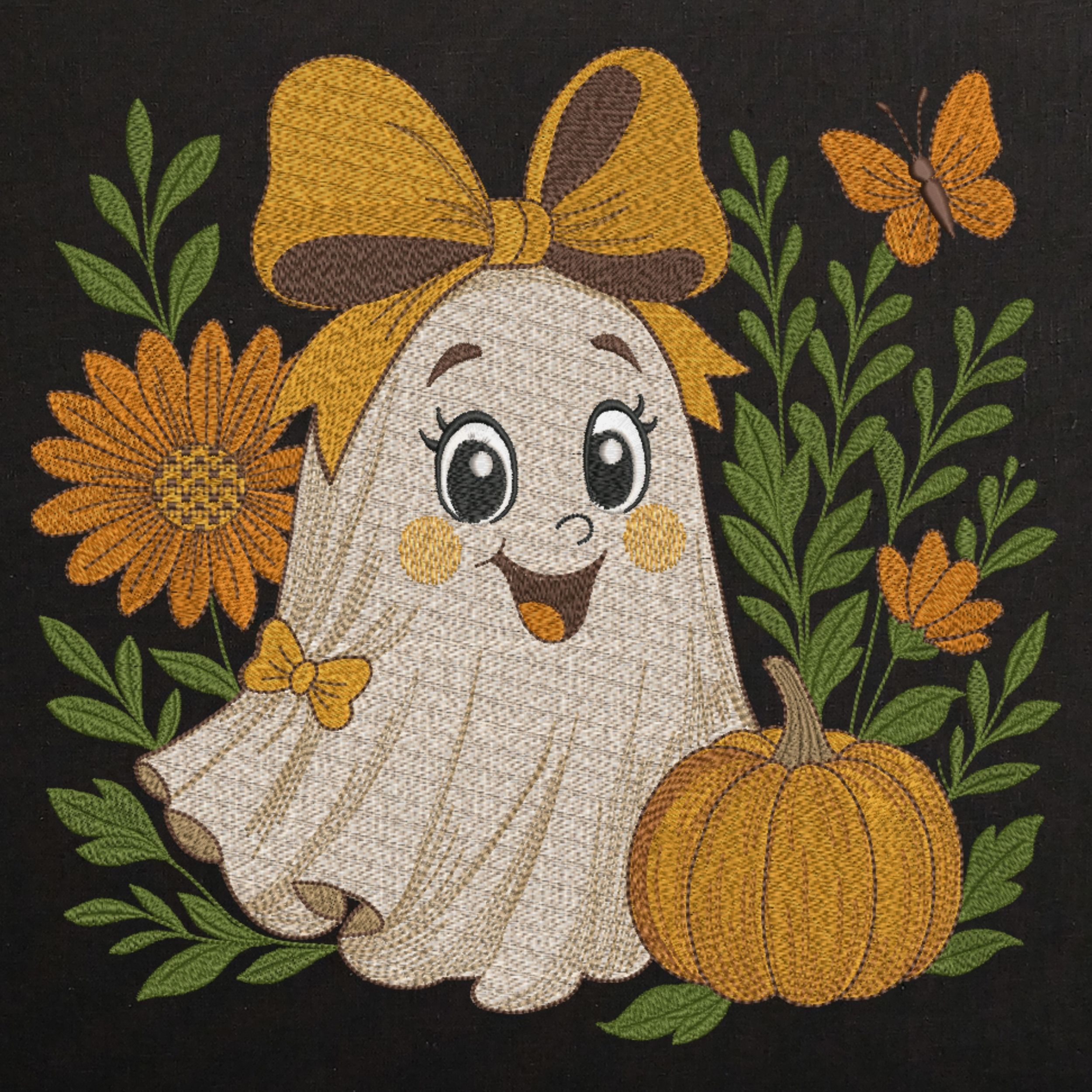 Cute Fall Halloween Ghost-4