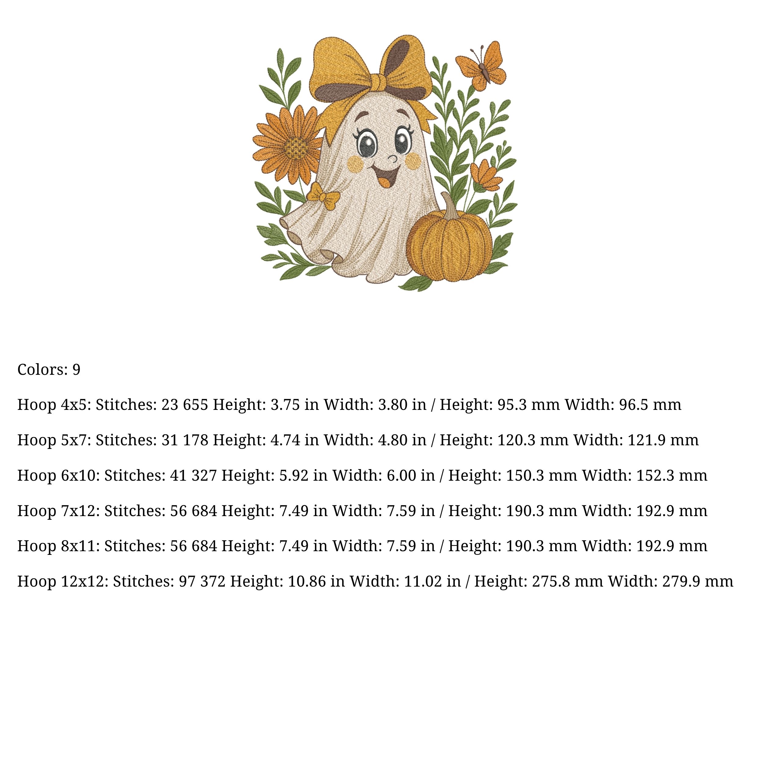 Cute Fall Halloween Ghost-5