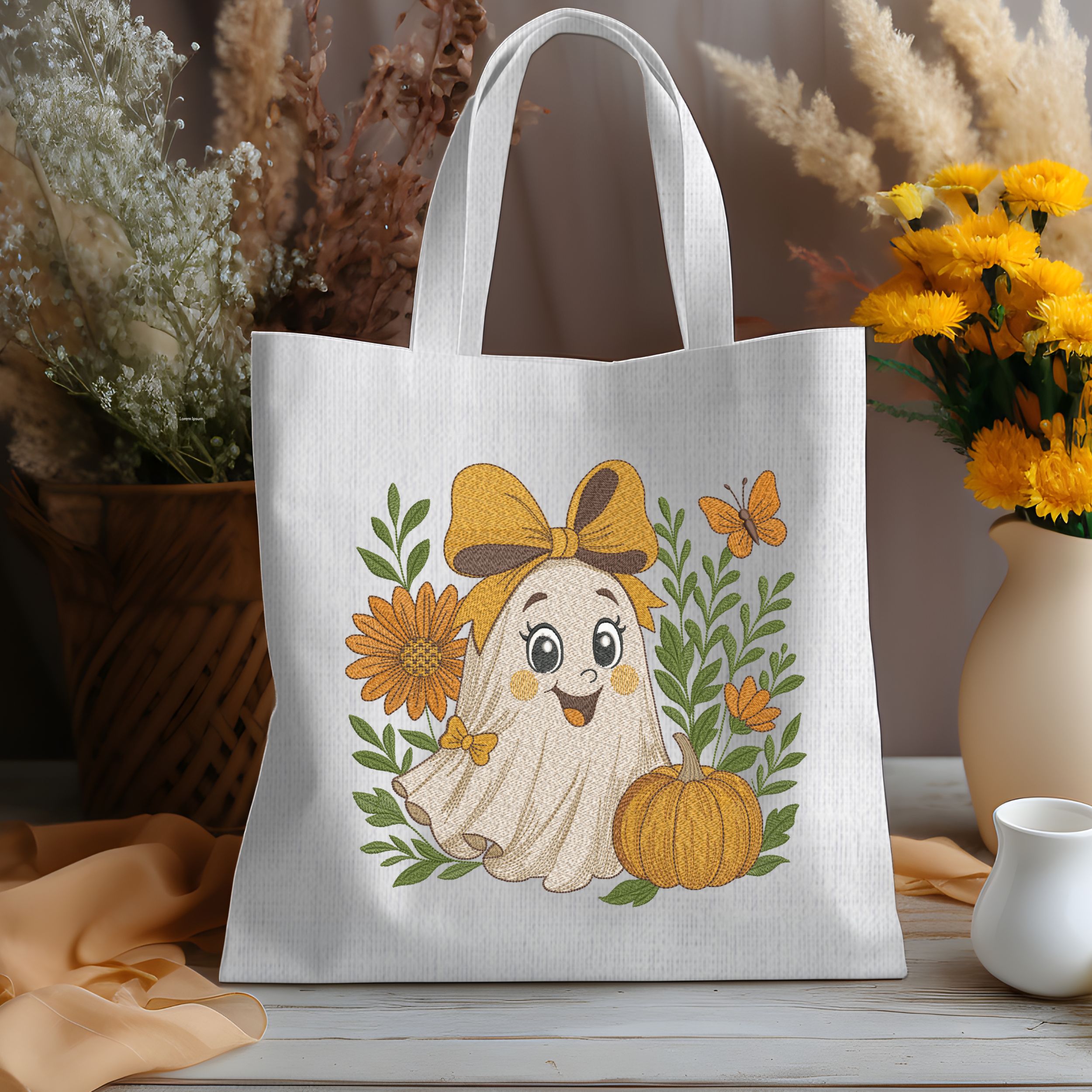 Cute Fall Halloween Ghost-8