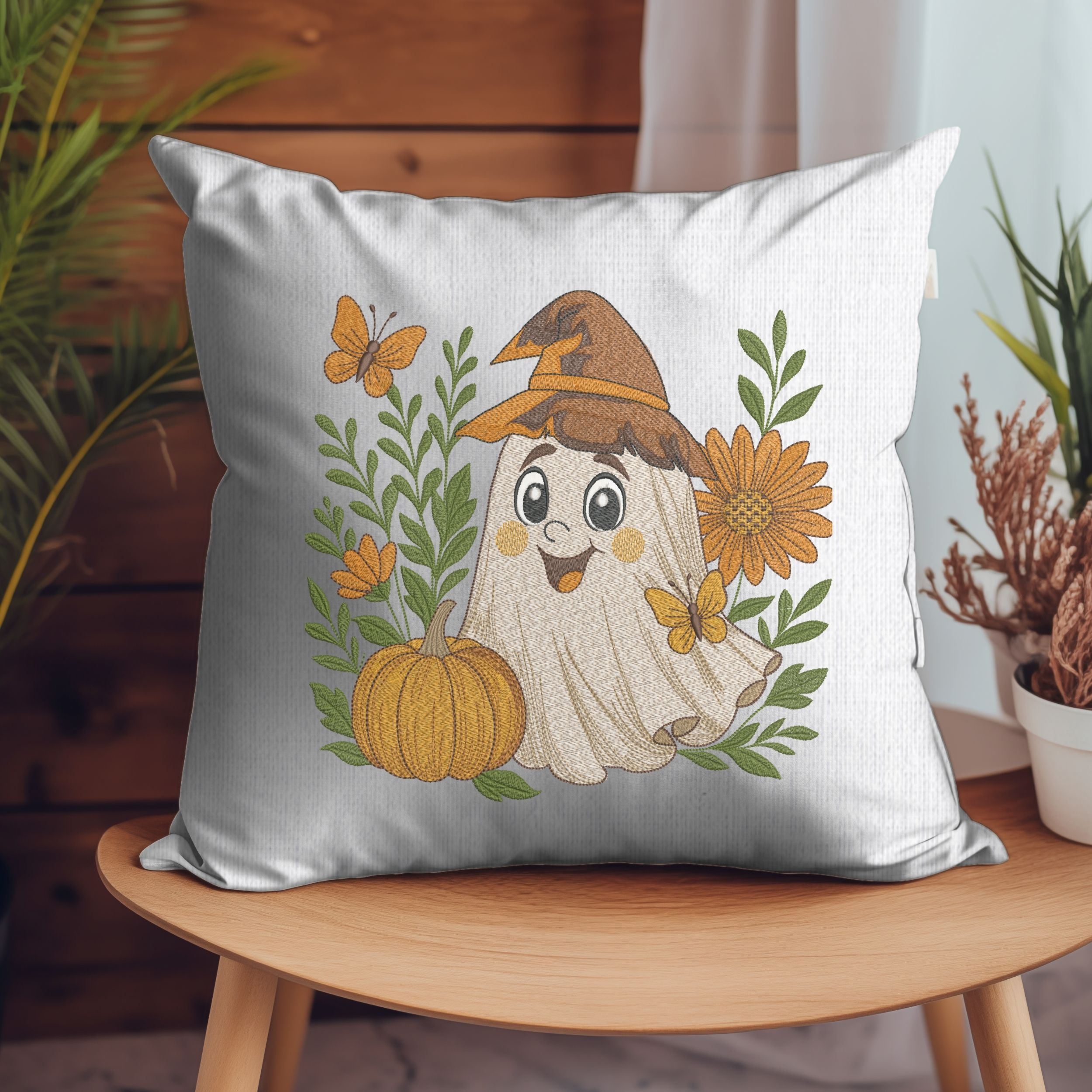 Cute floral Halloween Ghost-6
