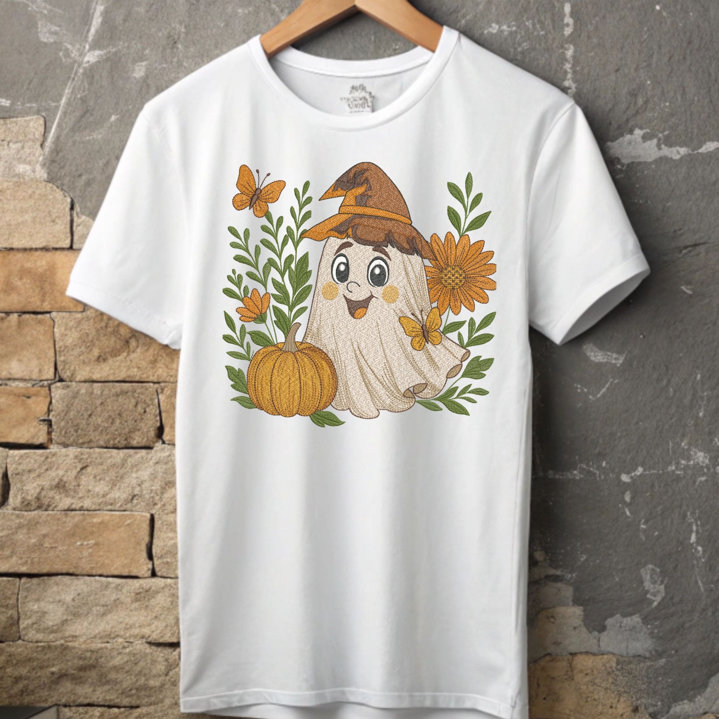 Cute floral Halloween Ghost-7