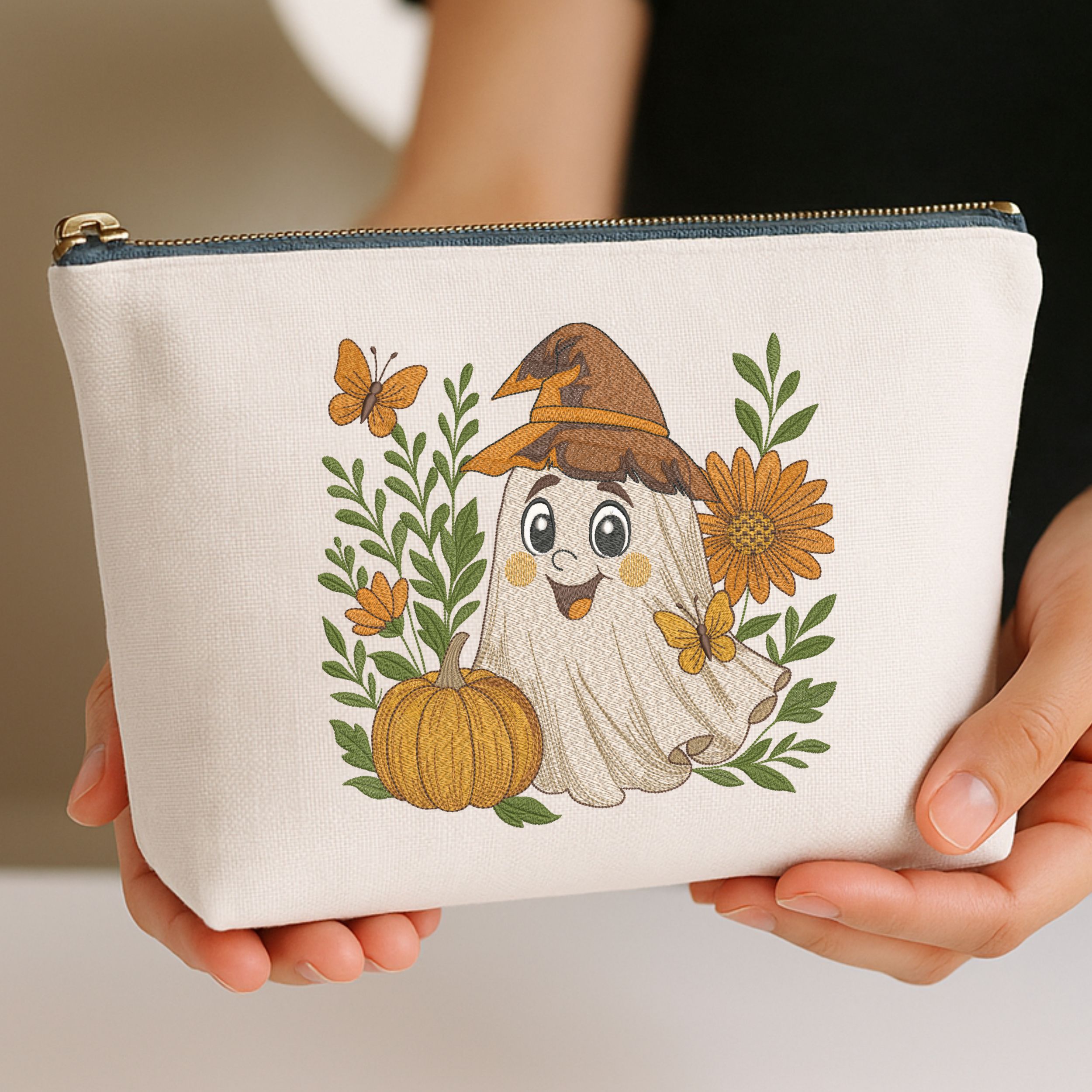 Cute floral Halloween Ghost-10