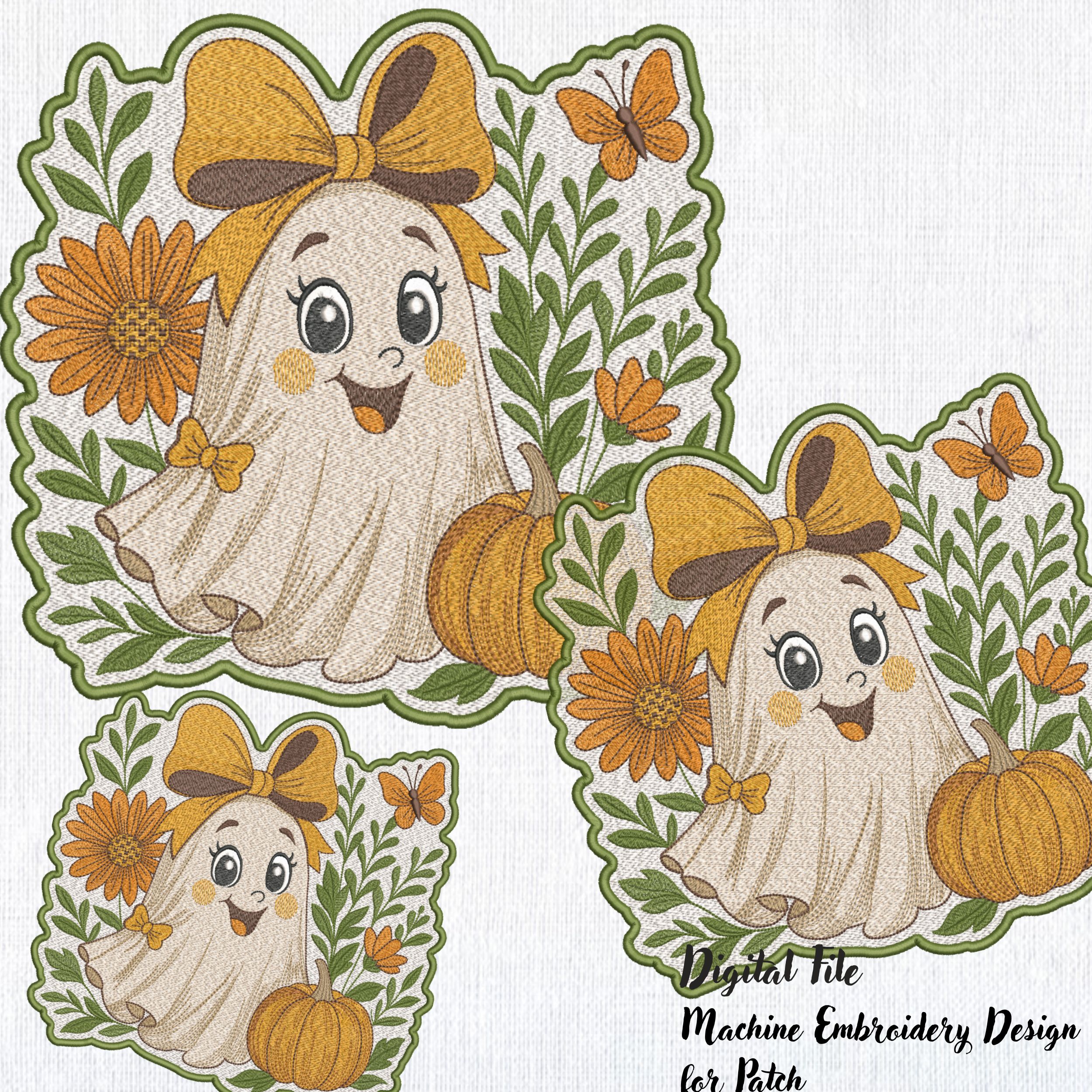 Cute Fall Halloween Ghost for Patch-7