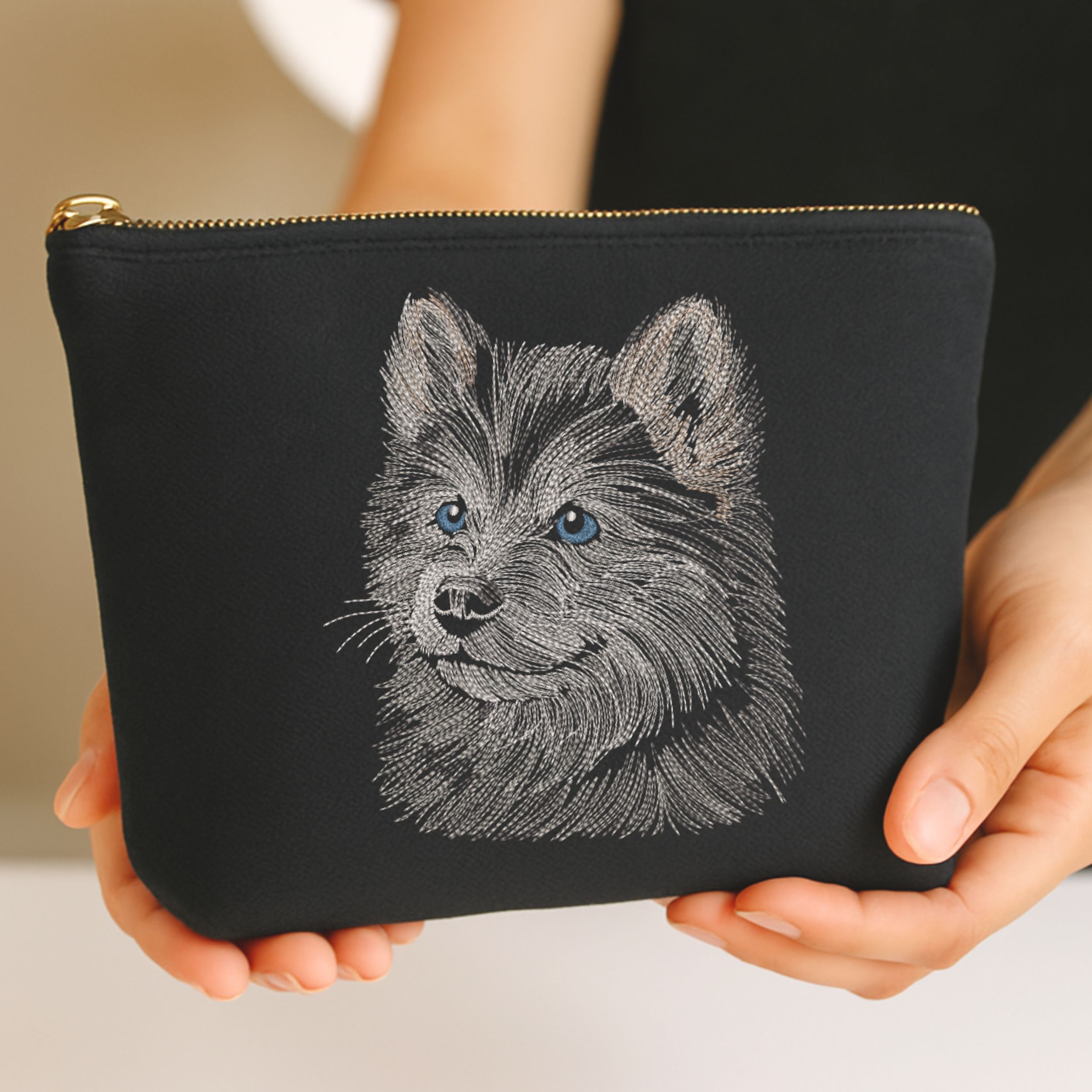 Realistic Face Fluffy Husky Puppy-10