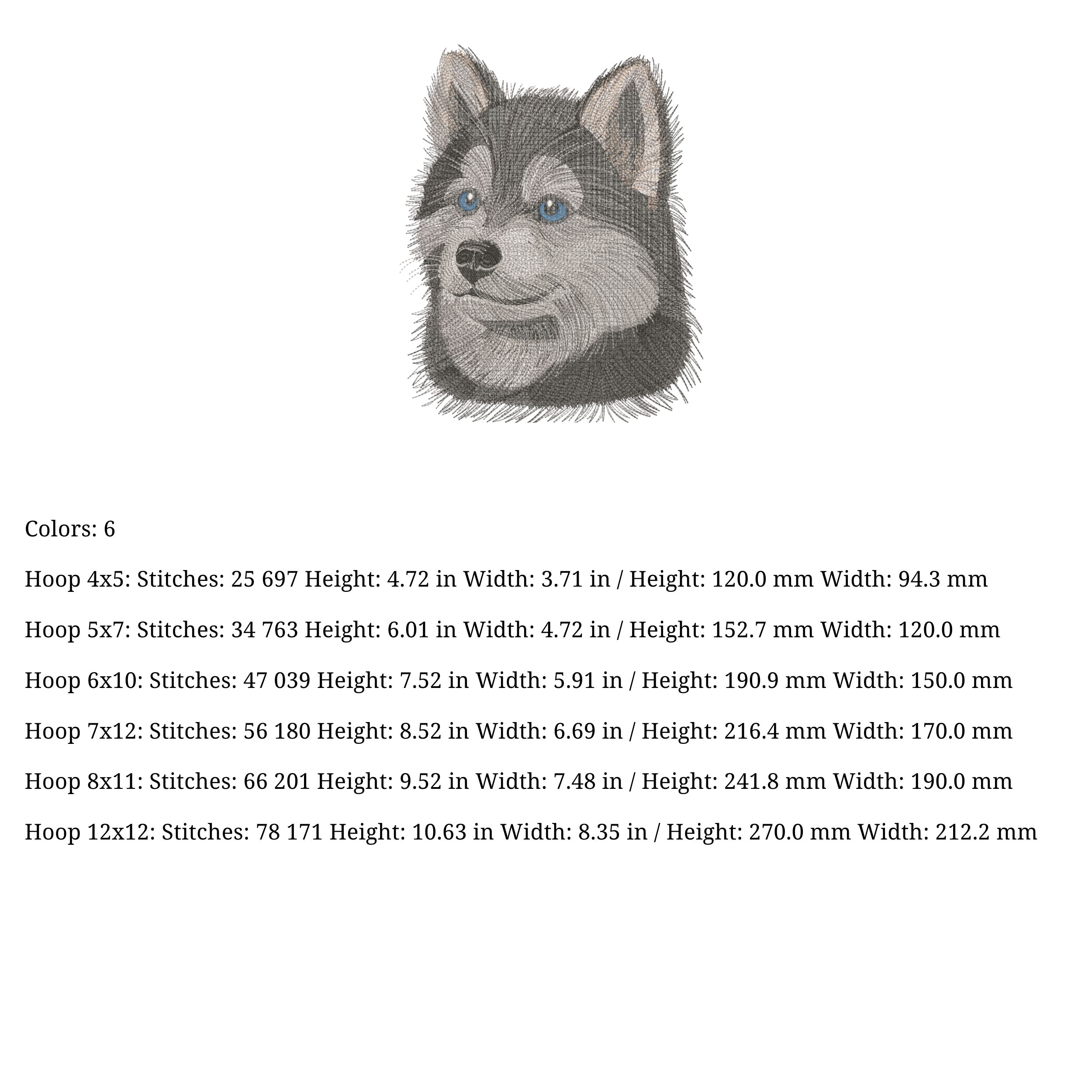 Realistic Face Fluffy Husky Puppy-5