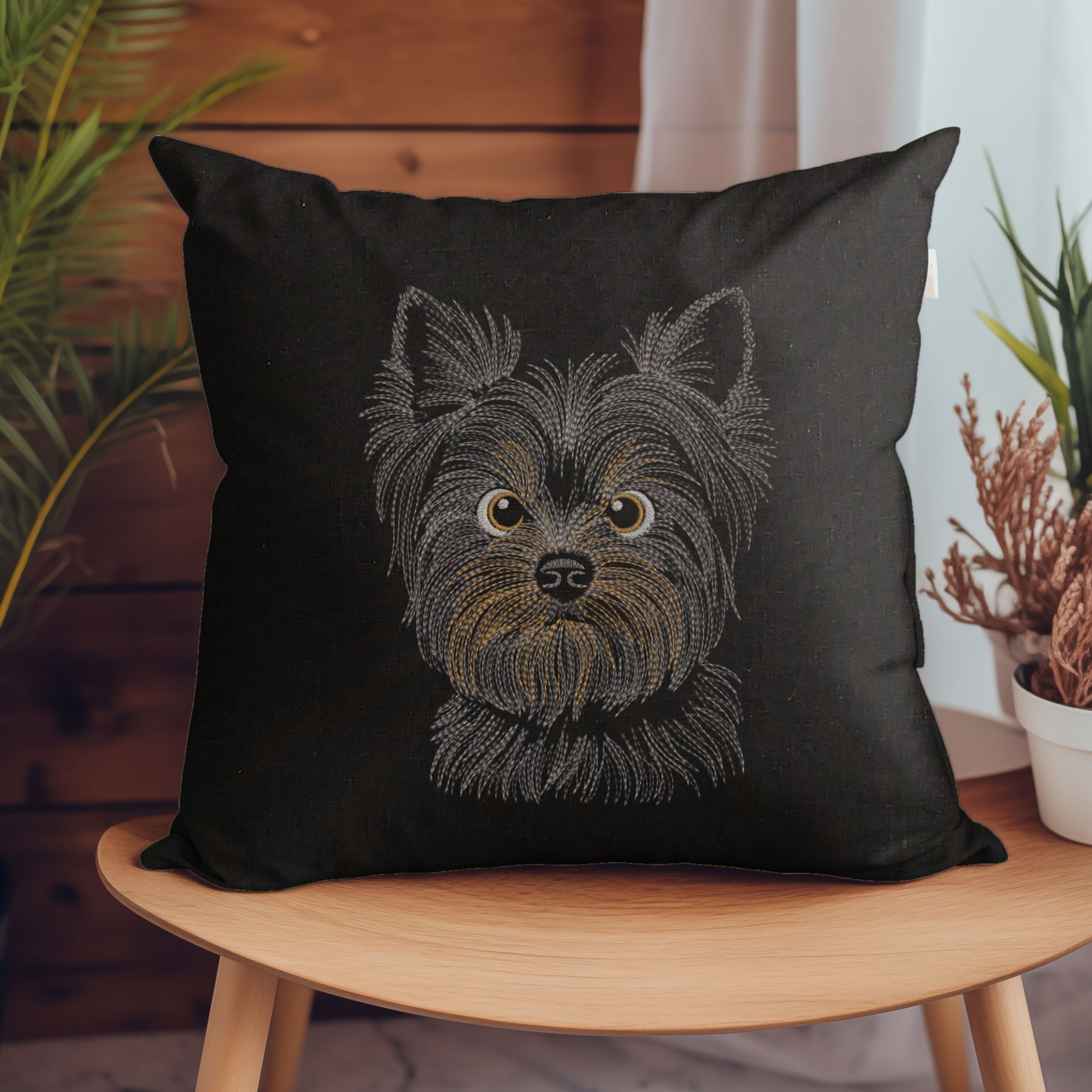 Dog Yorkshire Terrier Head-5