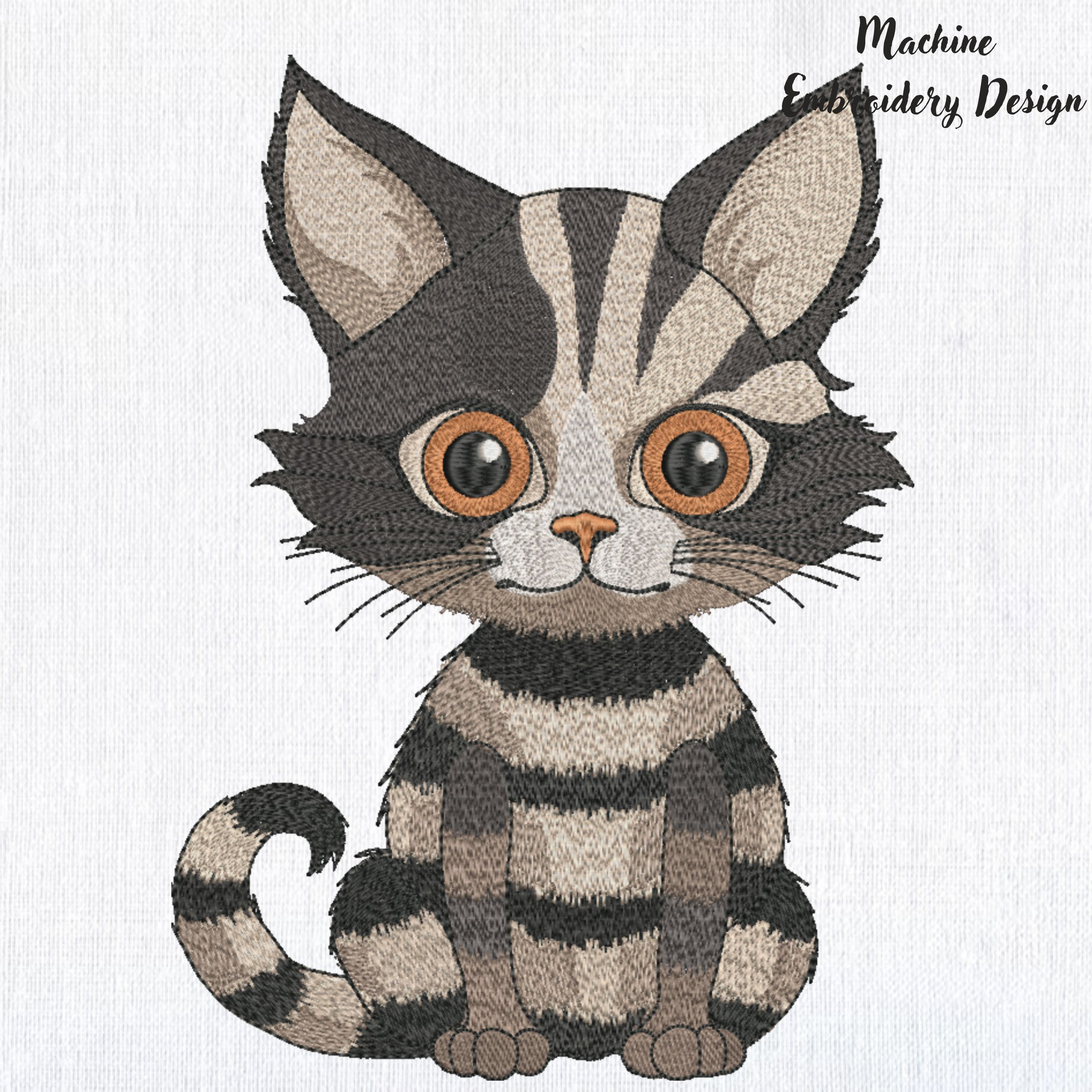 Striped Halloween Gothic Cat-3