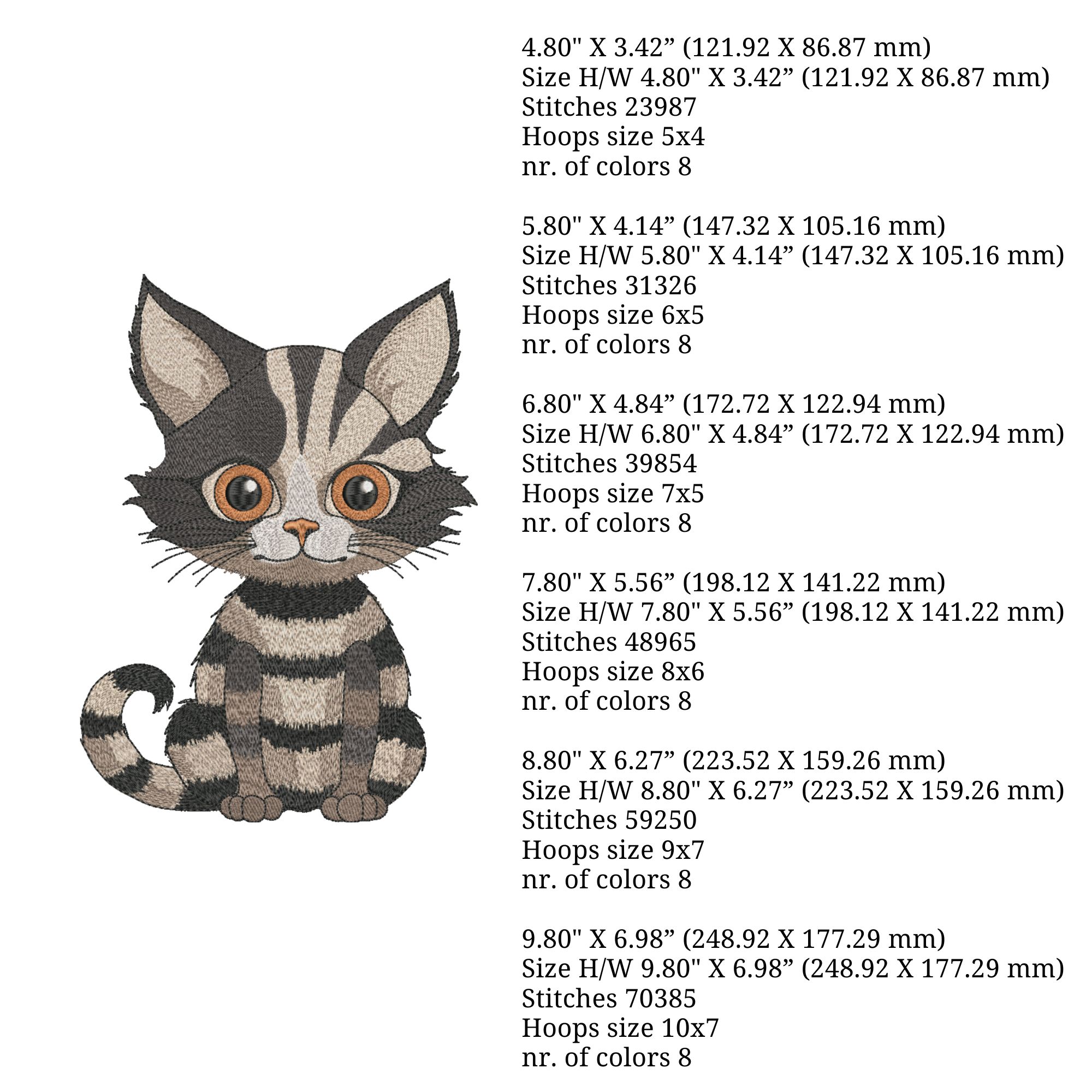 Striped Halloween Gothic Cat-4