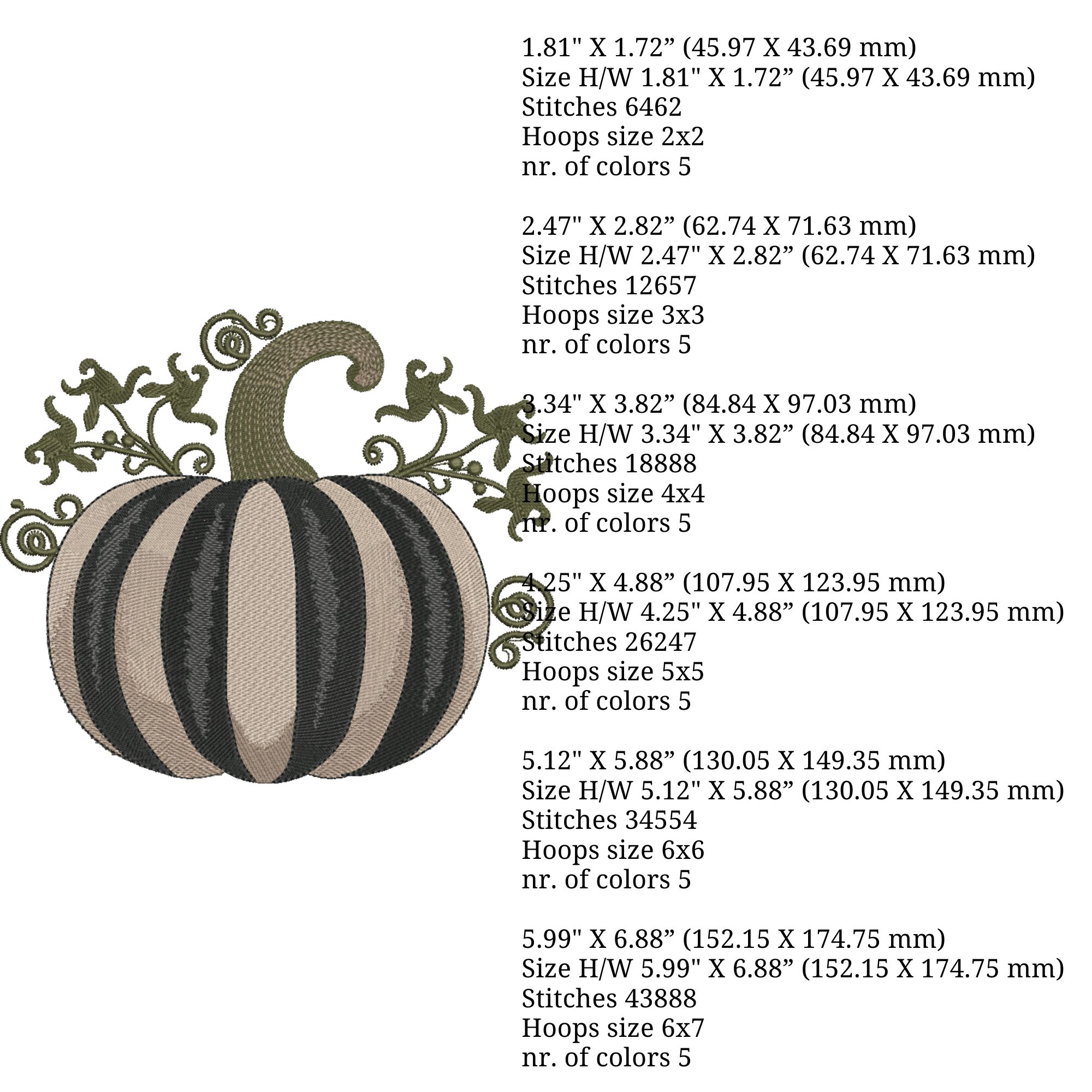 Striped Halloween Gray Pumpkin-4