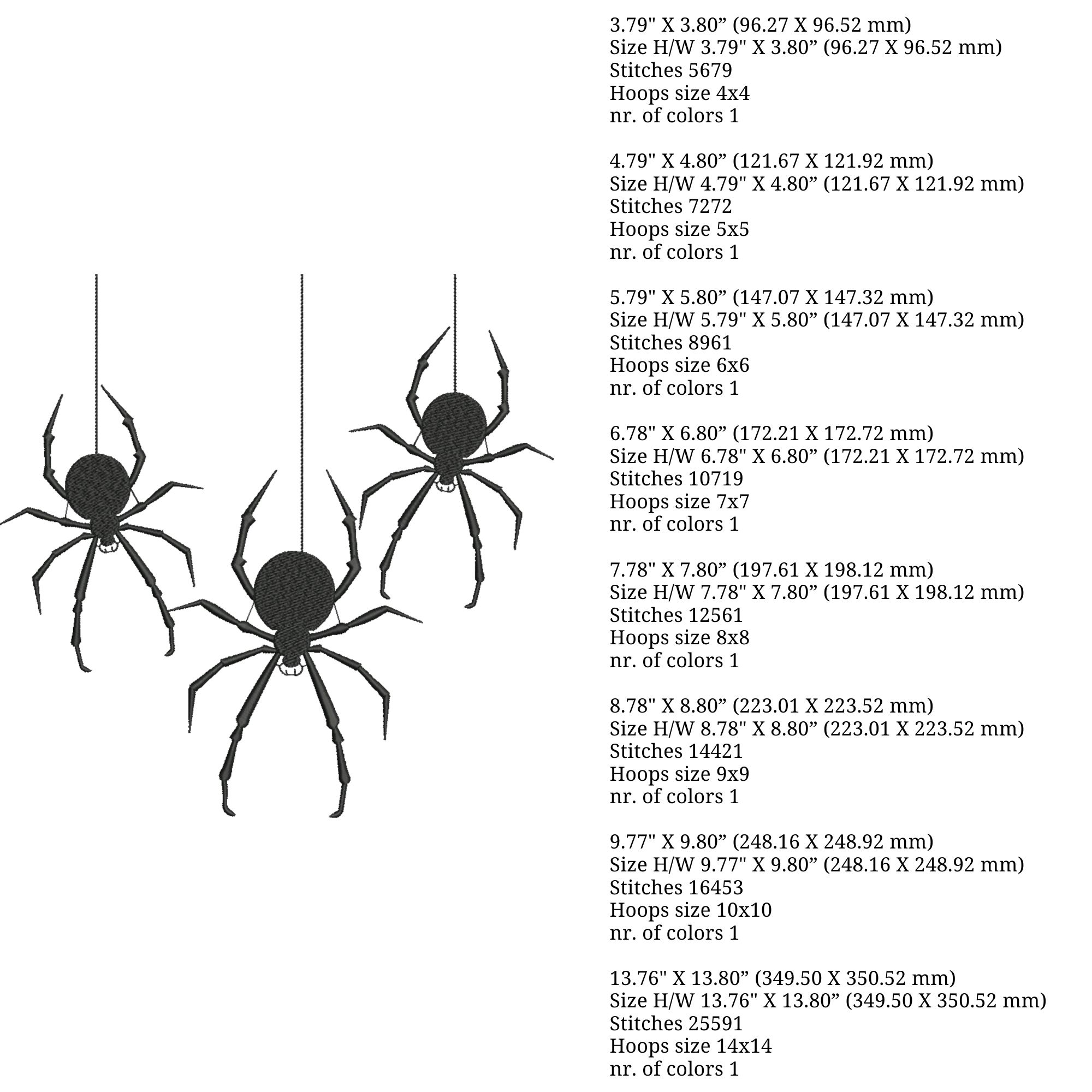 3 Spooky Halloween Spiders-4