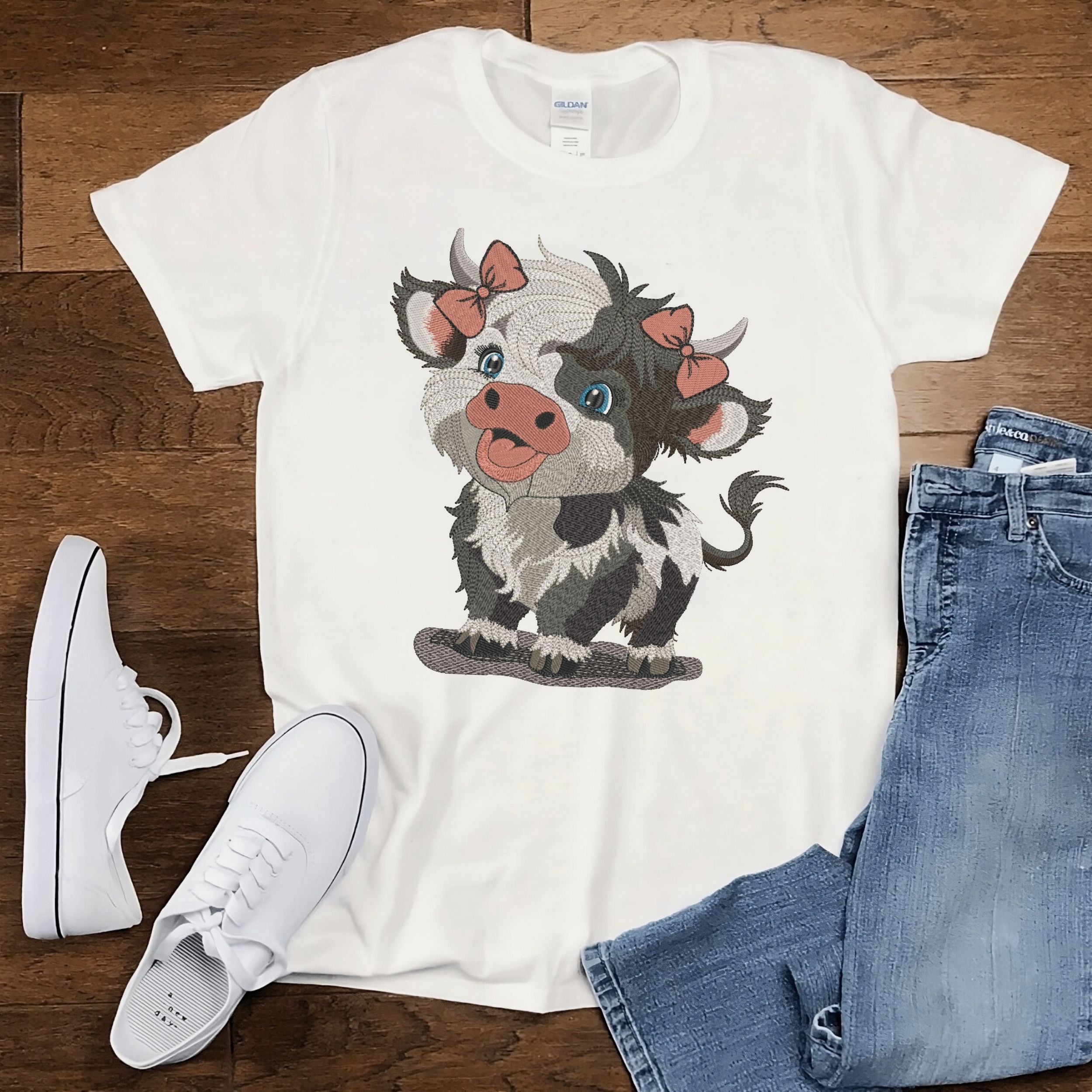 Cute Funny Highland Baby Girl Cow Farm Animal-7