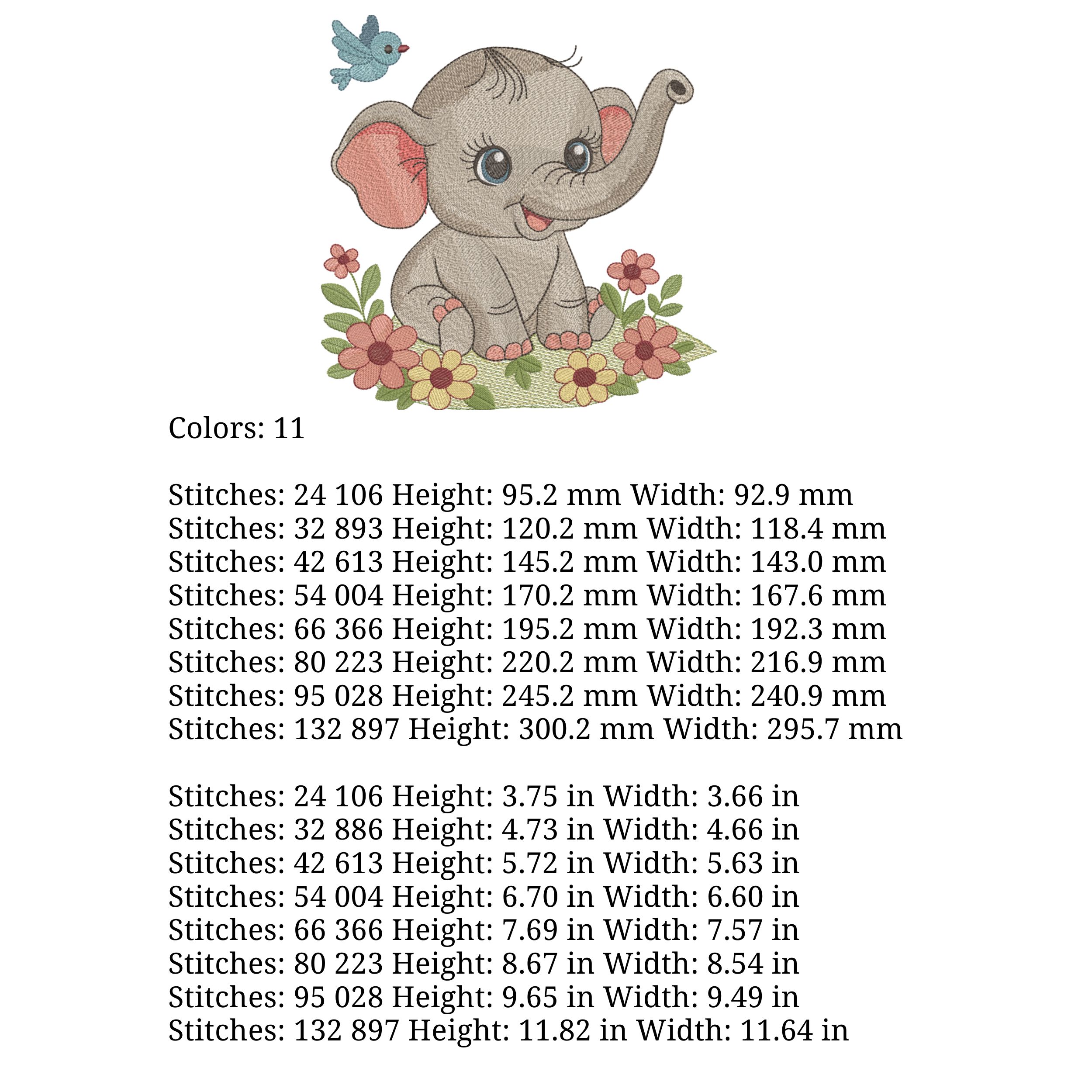 Cute Cartoon Baby Elephant-5