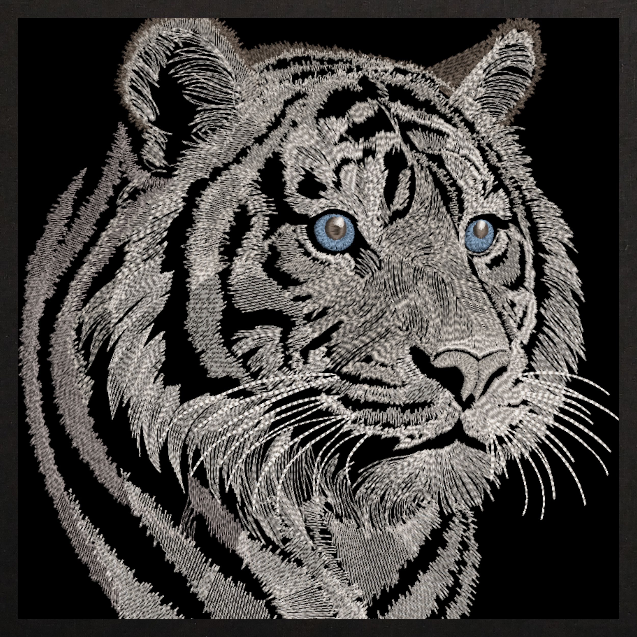 Realistic Bengal Tiger Head-3