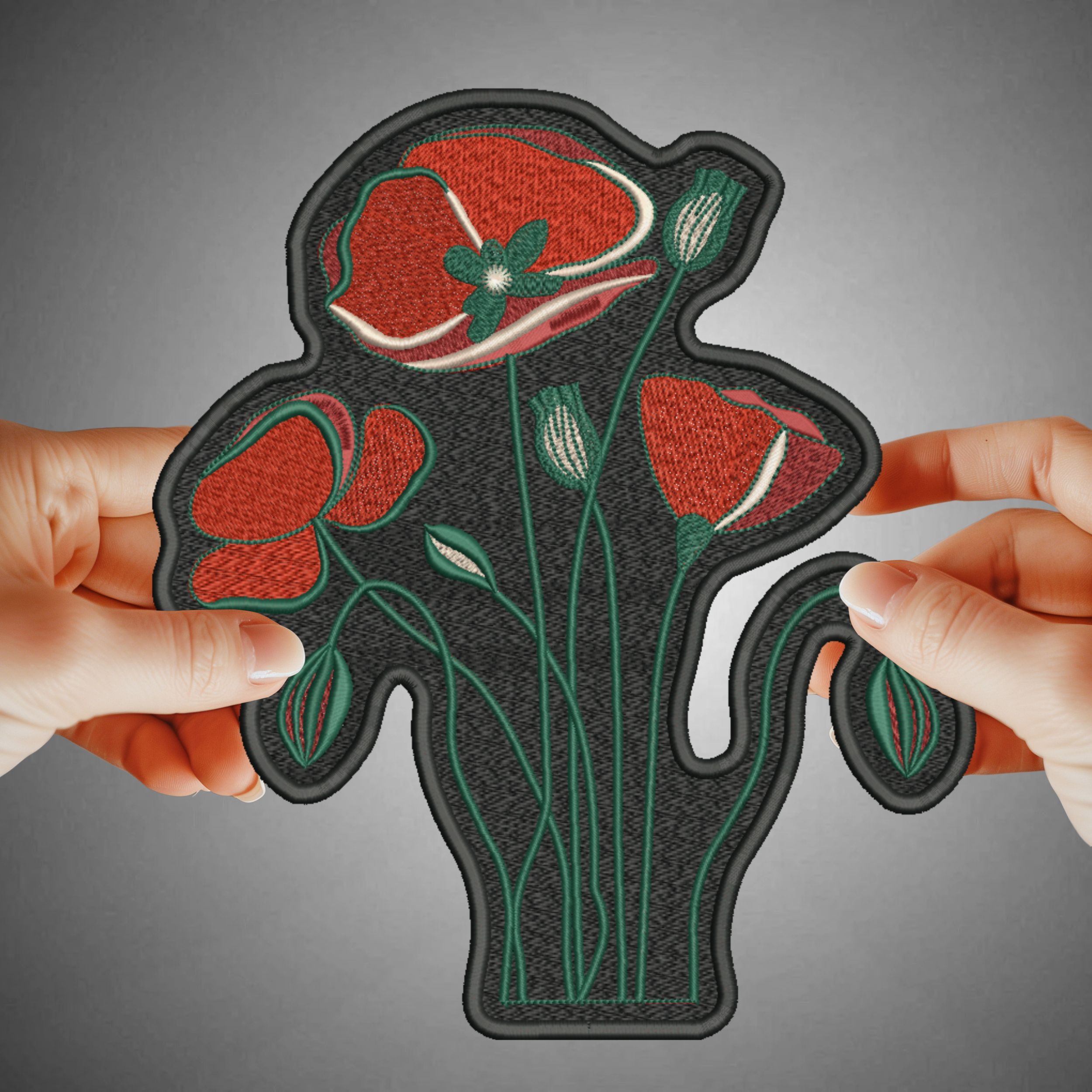 Spring Poppy Flowers Patch-4