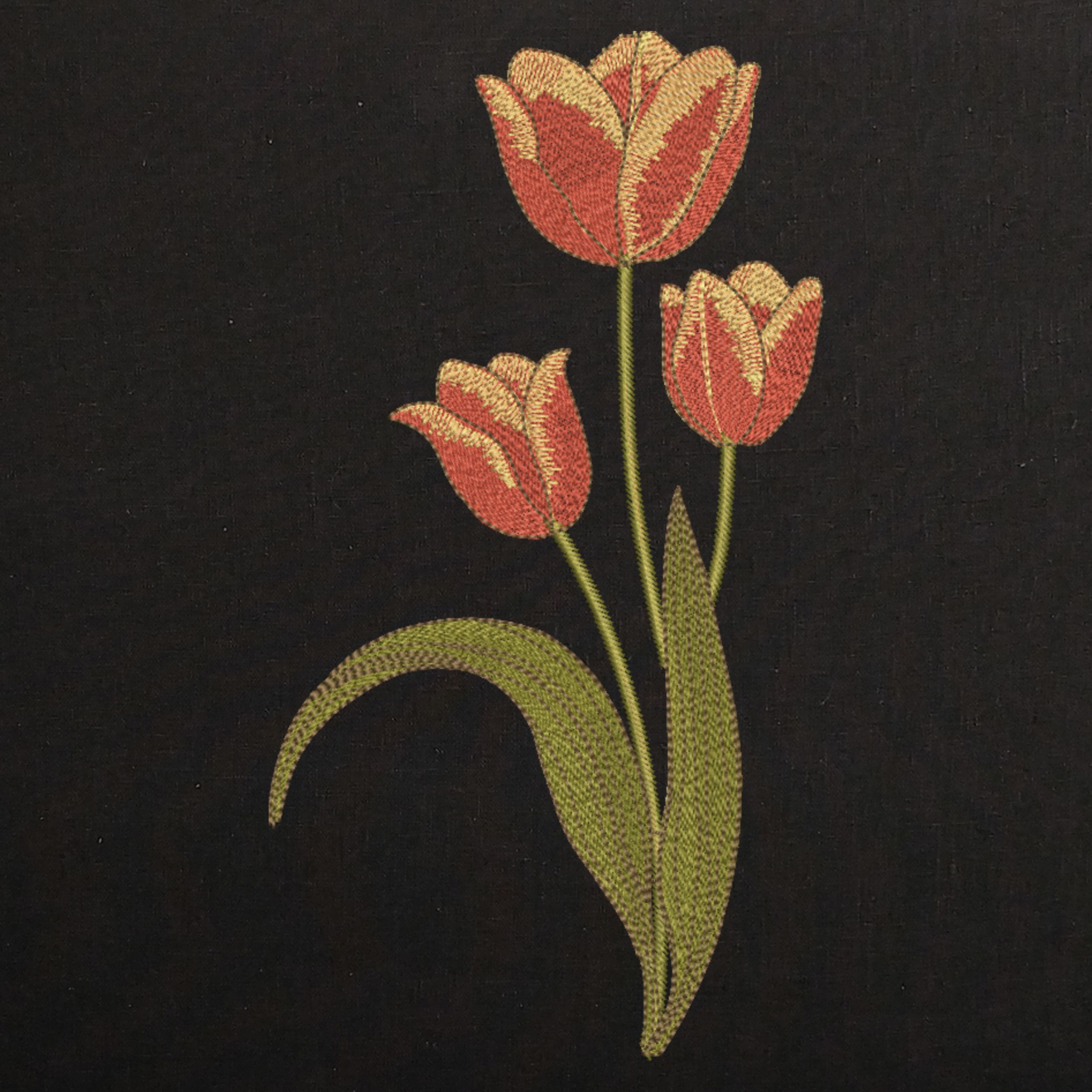Elegant Spring Three Tulip Flower-4