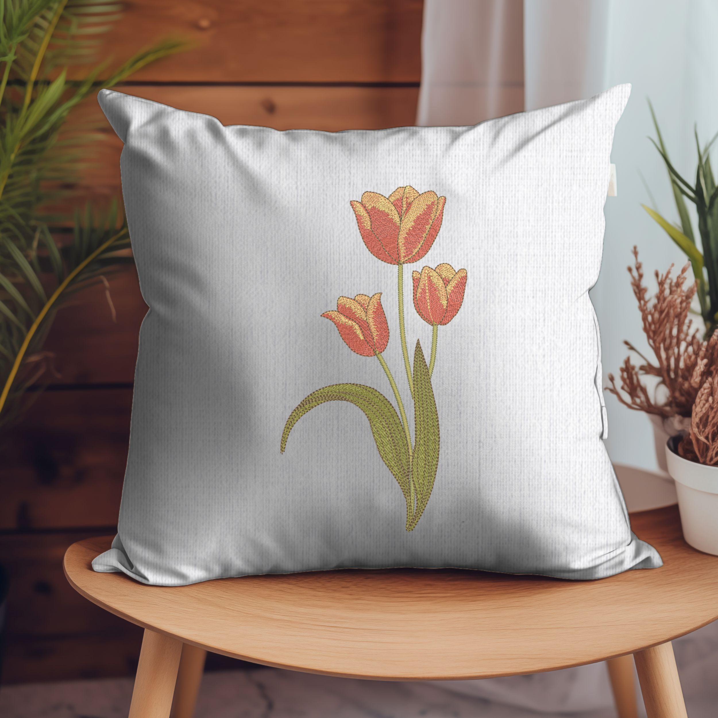 Elegant Spring Three Tulip Flower-6