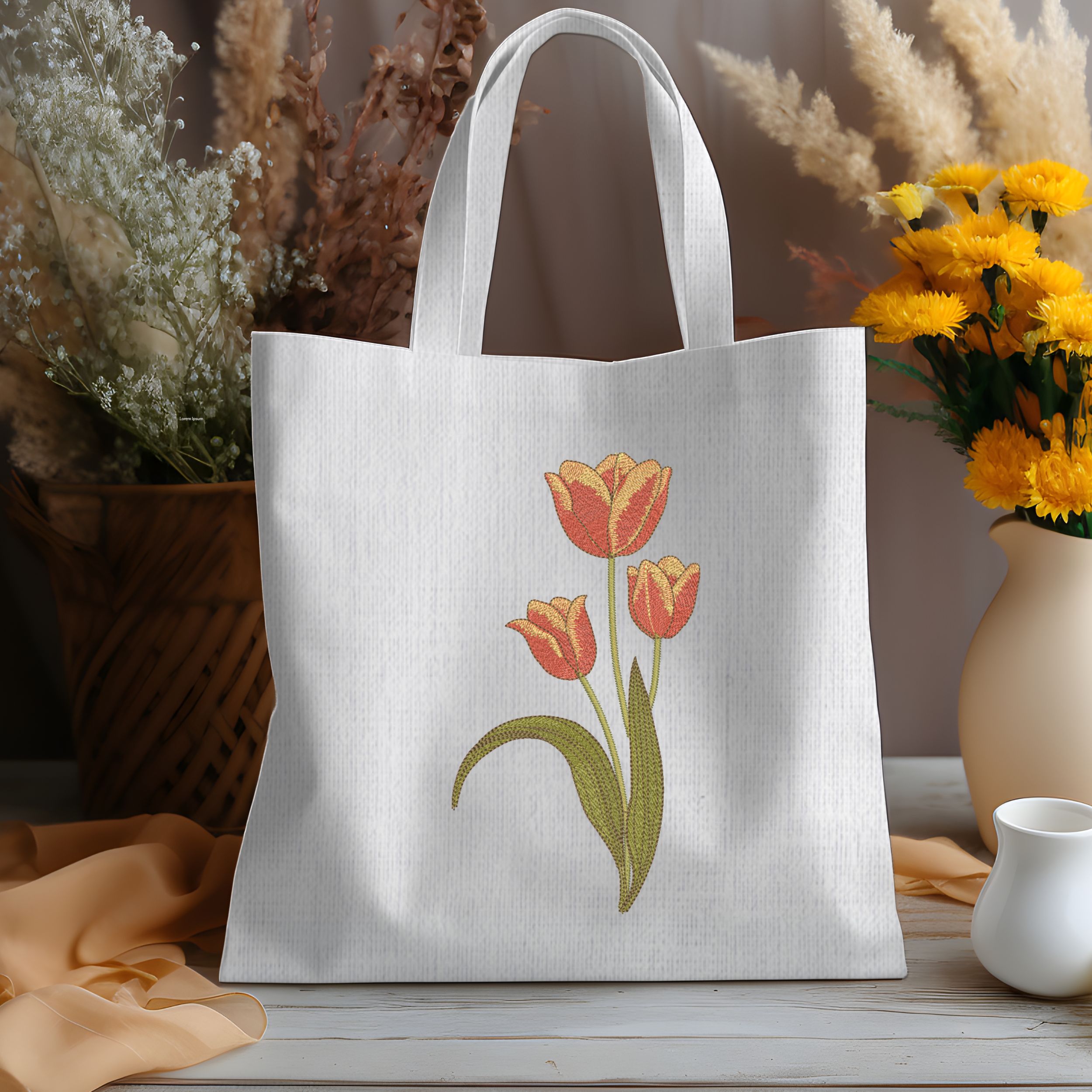 Elegant Spring Three Tulip Flower-8