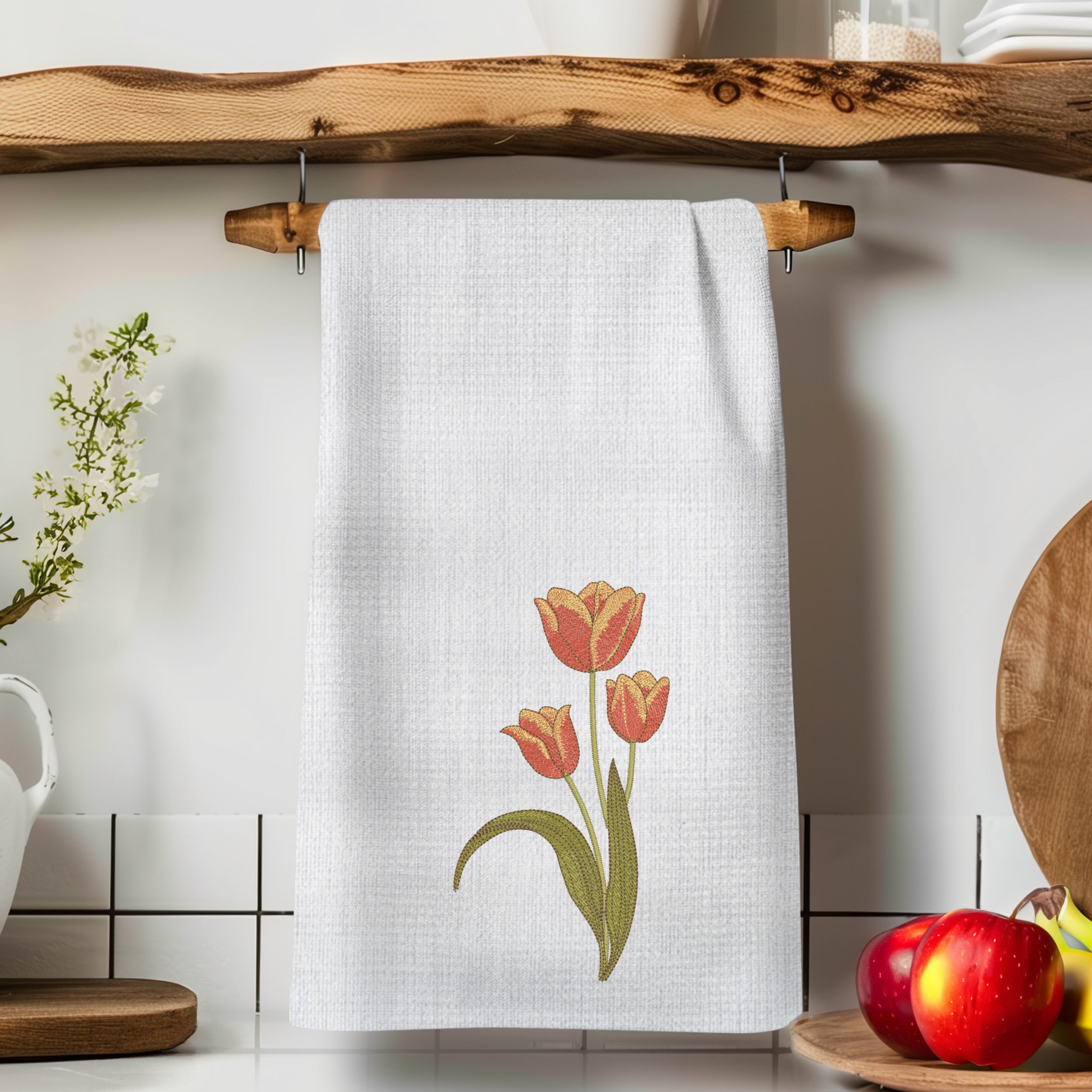 Elegant Spring Three Tulip Flower-9