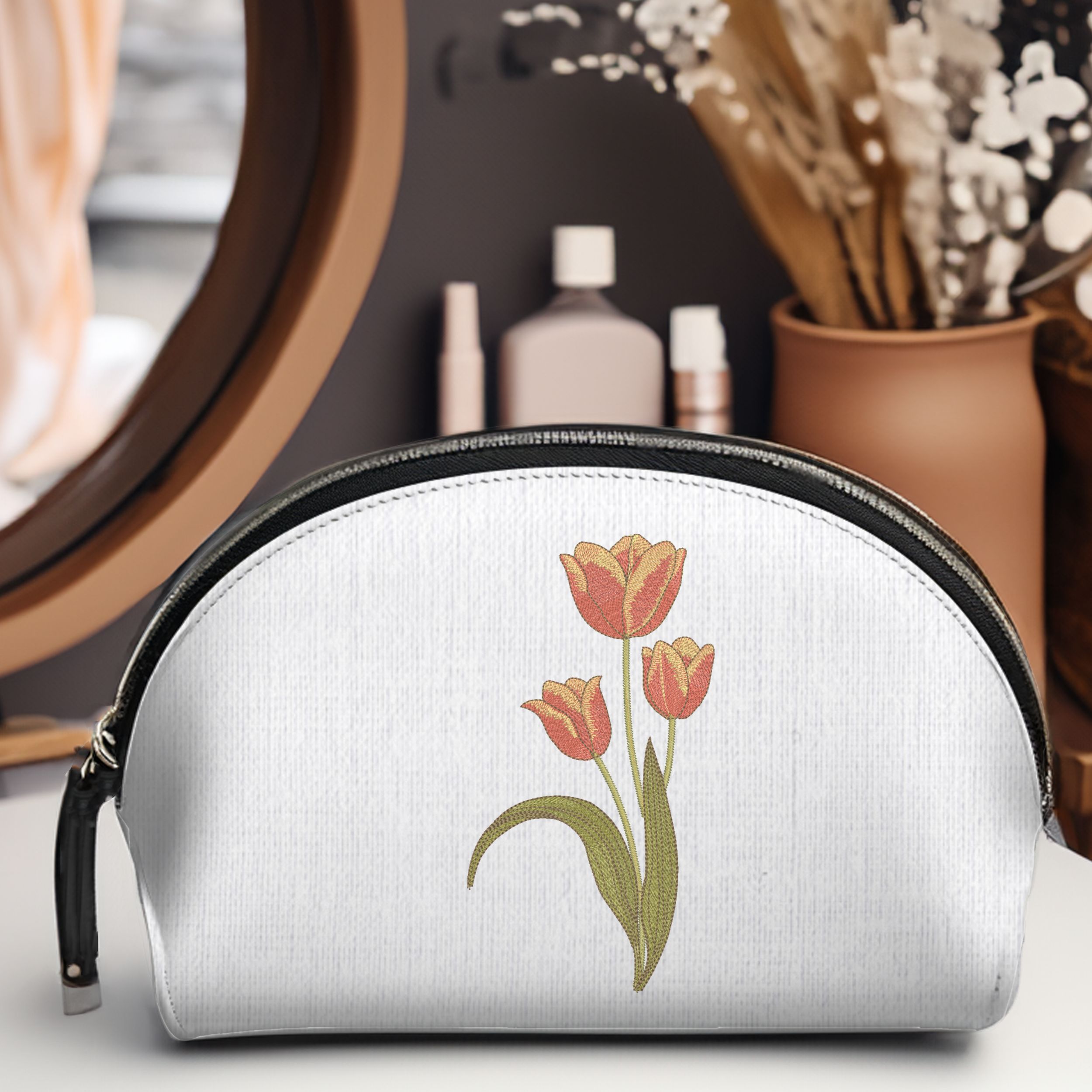 Elegant Spring Three Tulip Flower-10