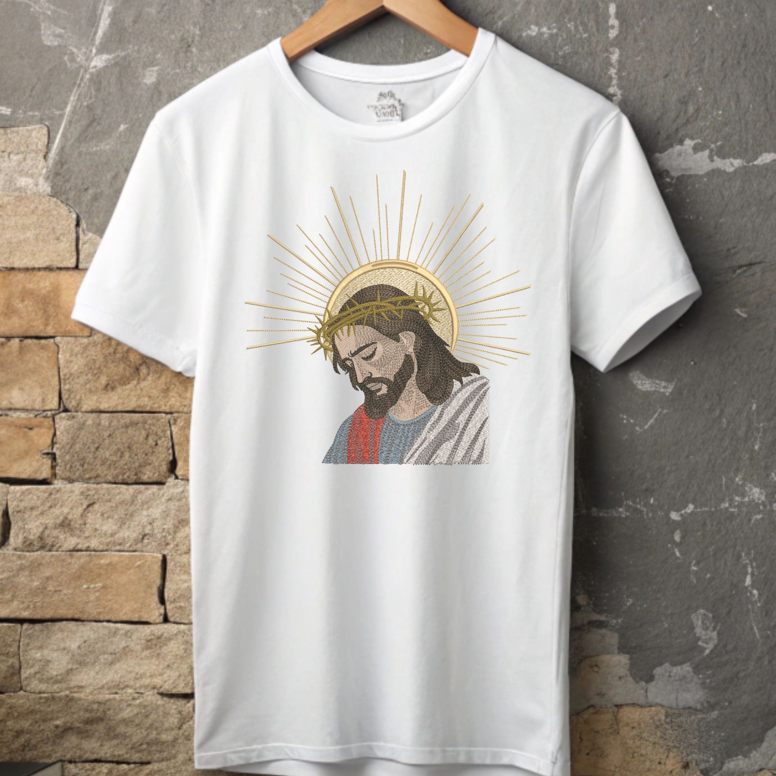 Jesus Christ with Halo and Crown of Thorns-7