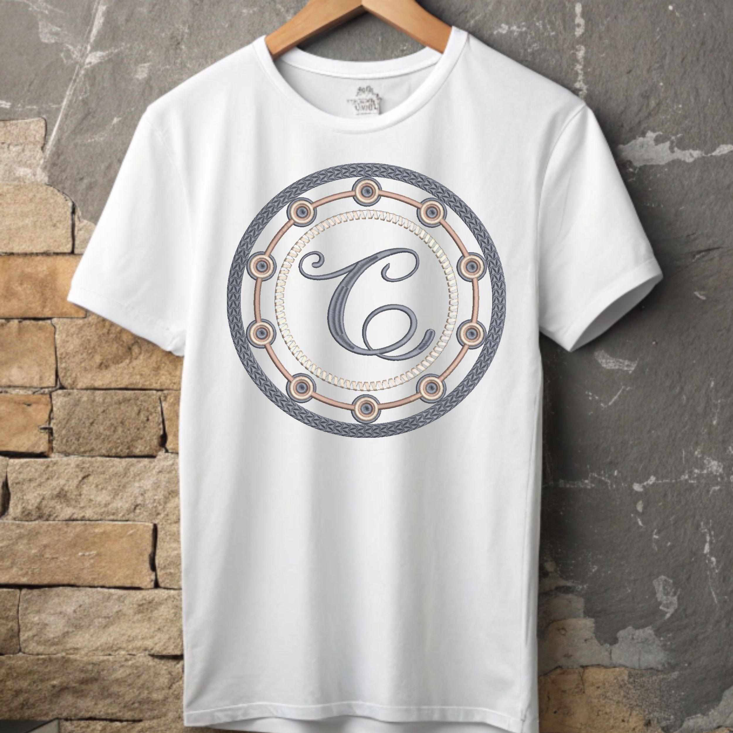 Personalized Monogram Frame Letter C-7