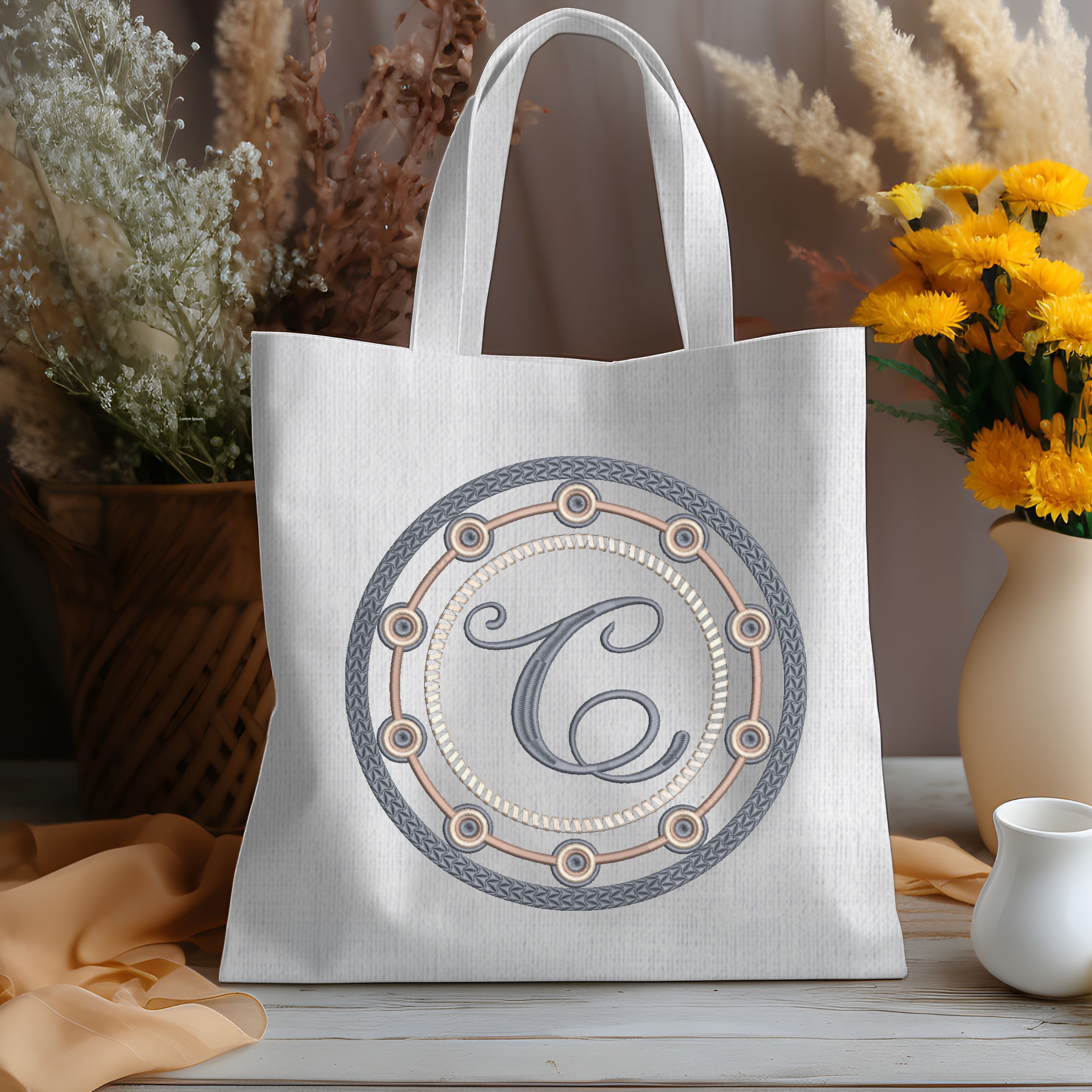 Personalized Monogram Frame Letter C-8