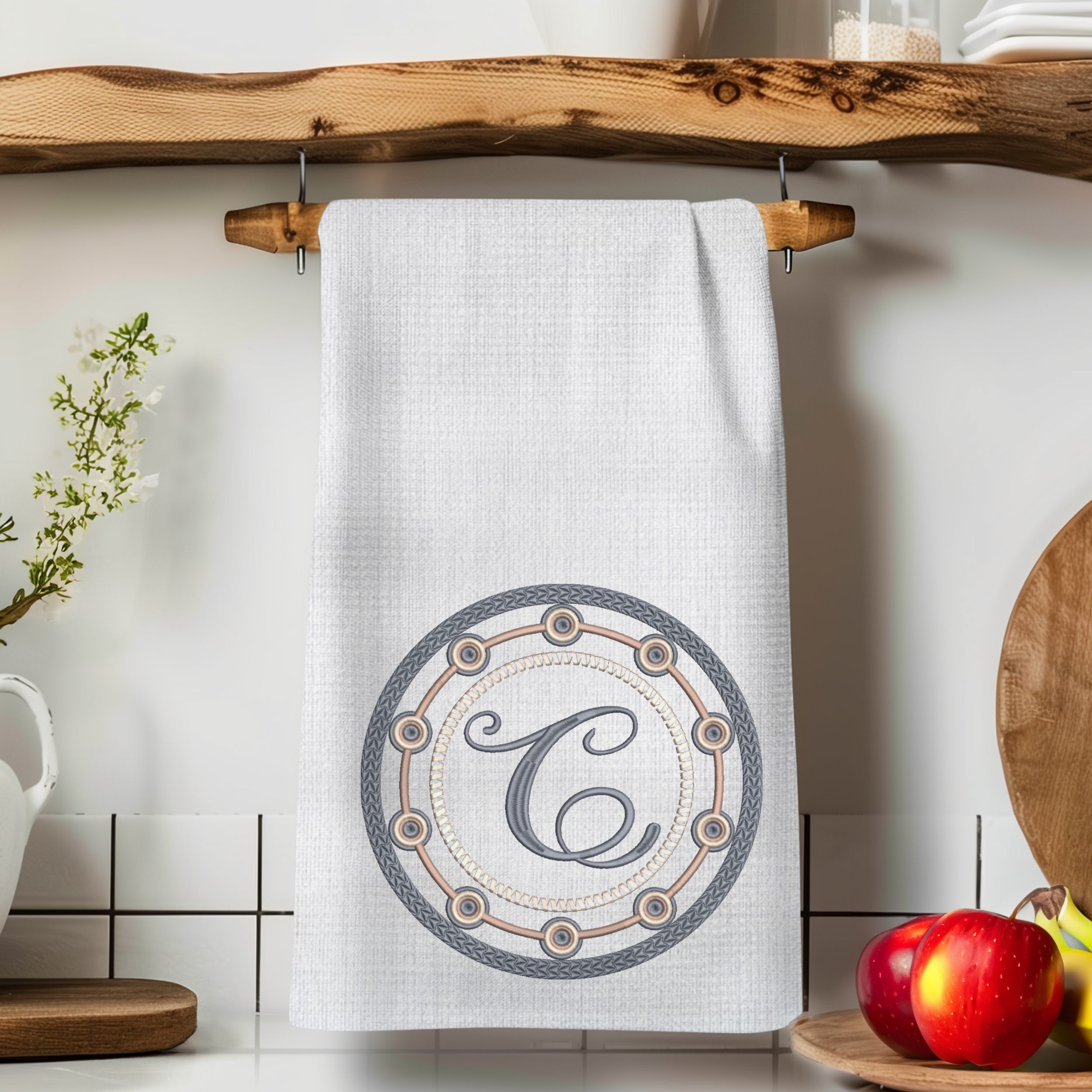 Personalized Monogram Frame Letter C-9