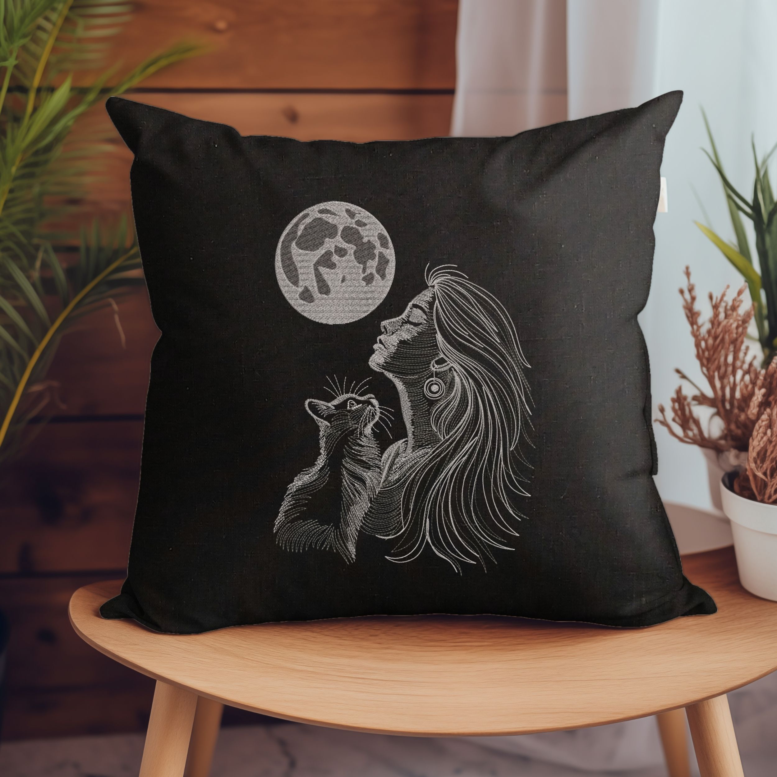 Mystical Moon Witch and Black Cat-5