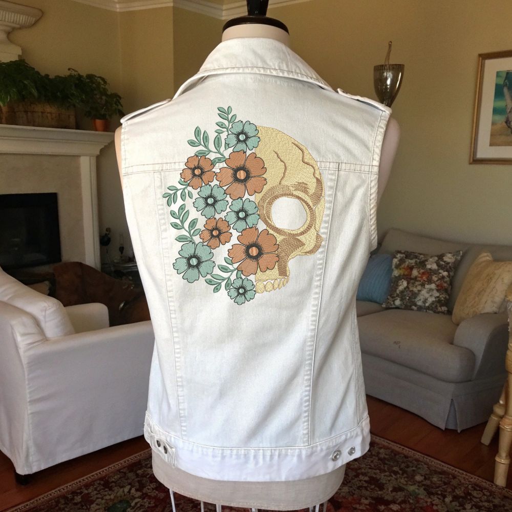 Floral Skull-3