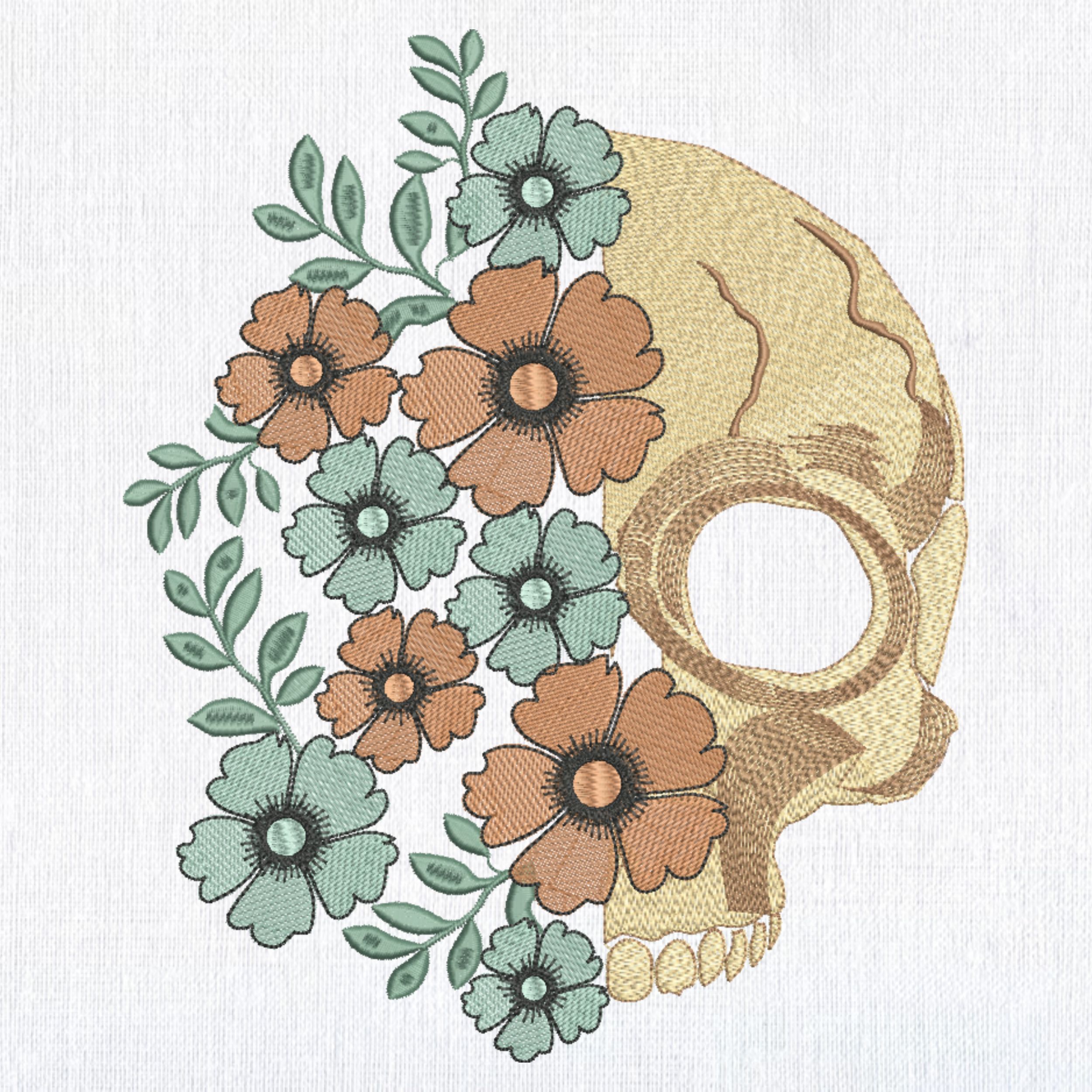 Floral Skull-4
