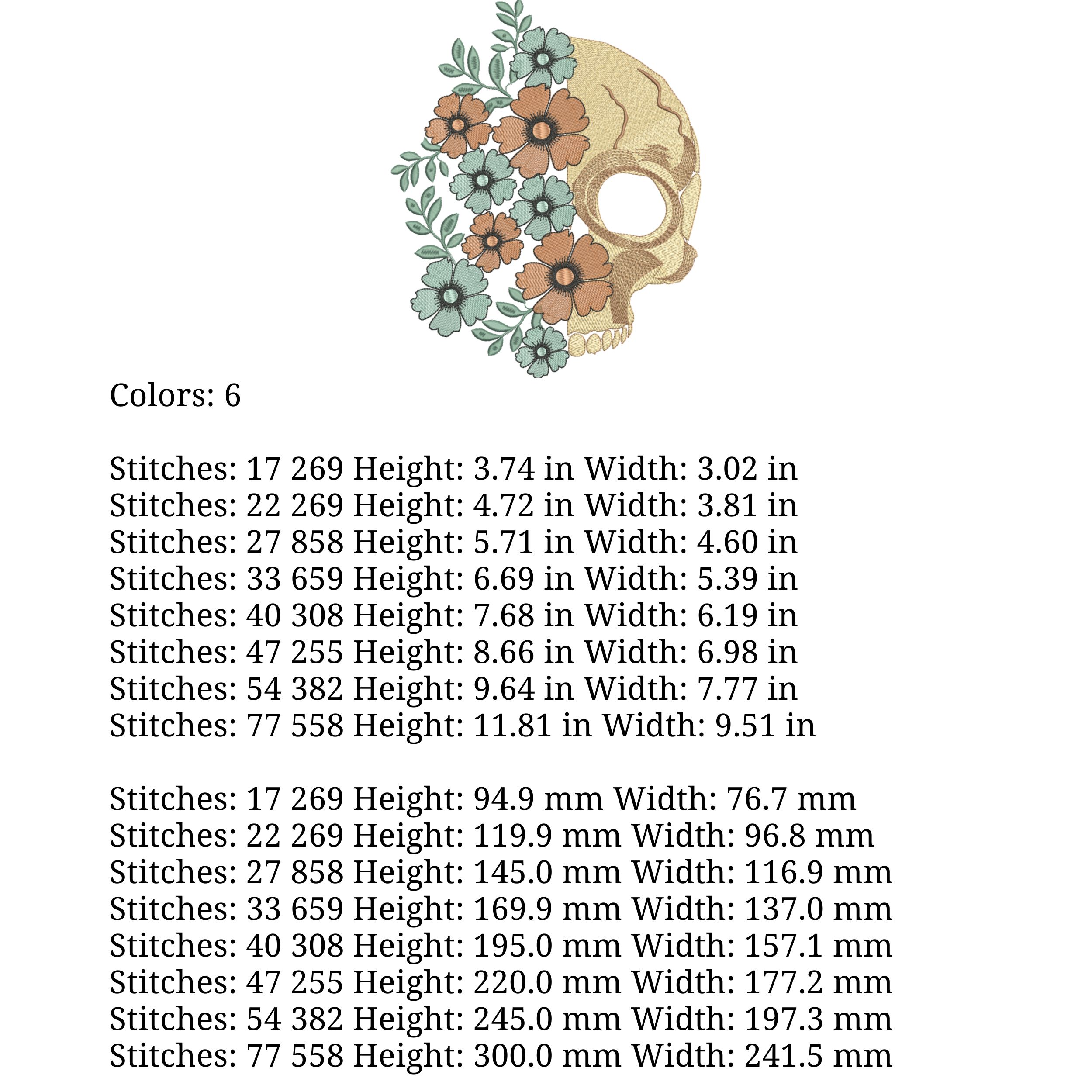 Floral Skull-6