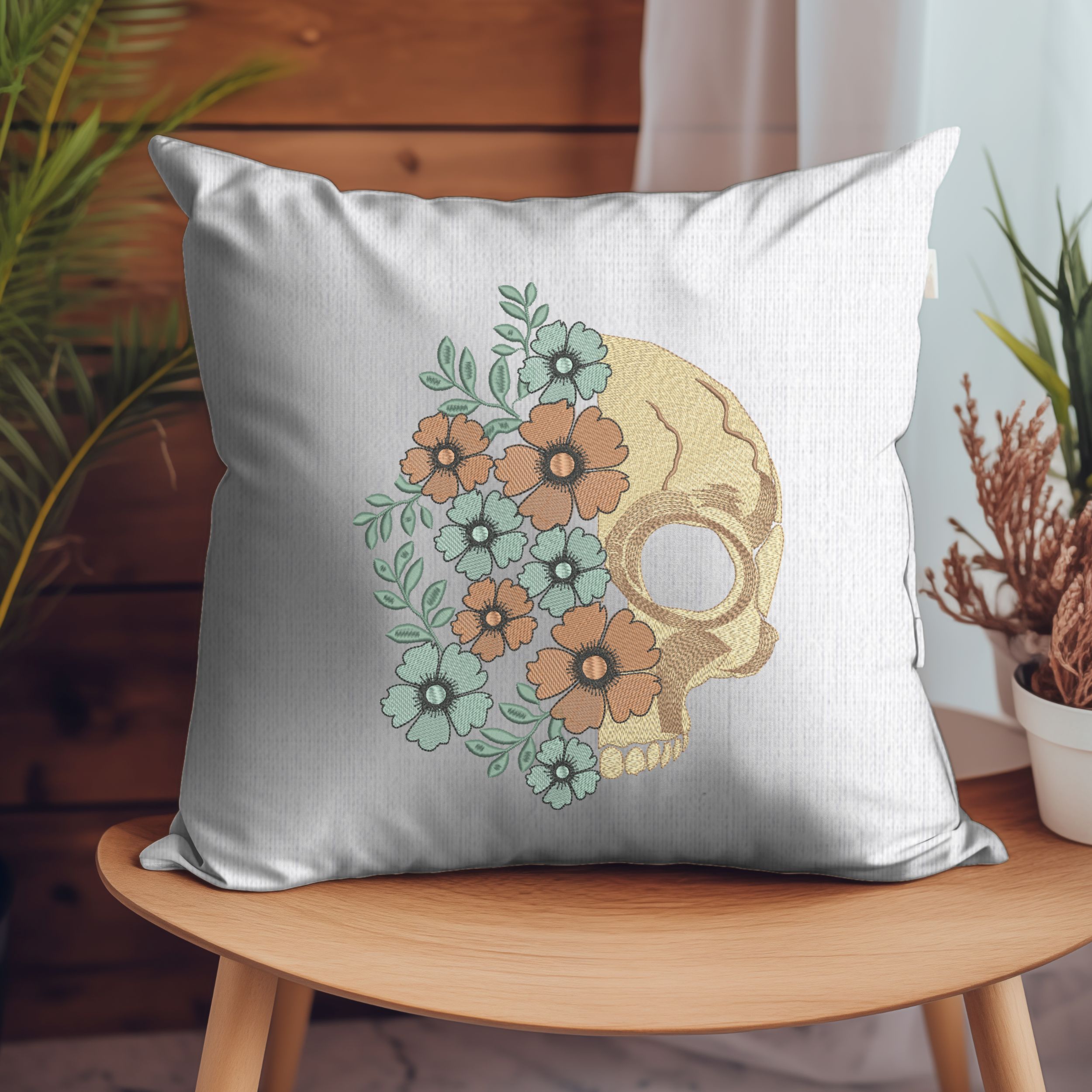 Floral Skull-7