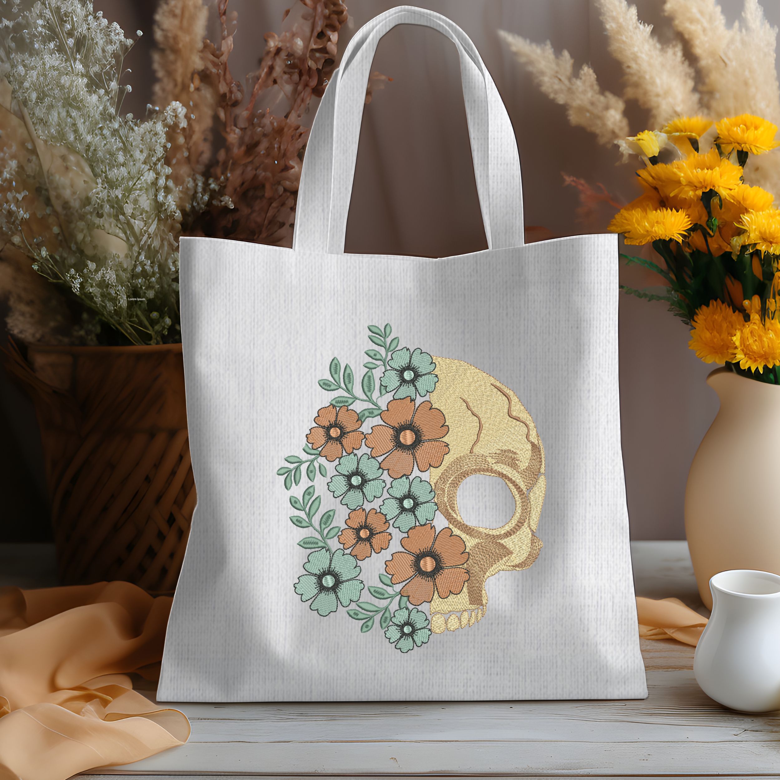 Floral Skull-9