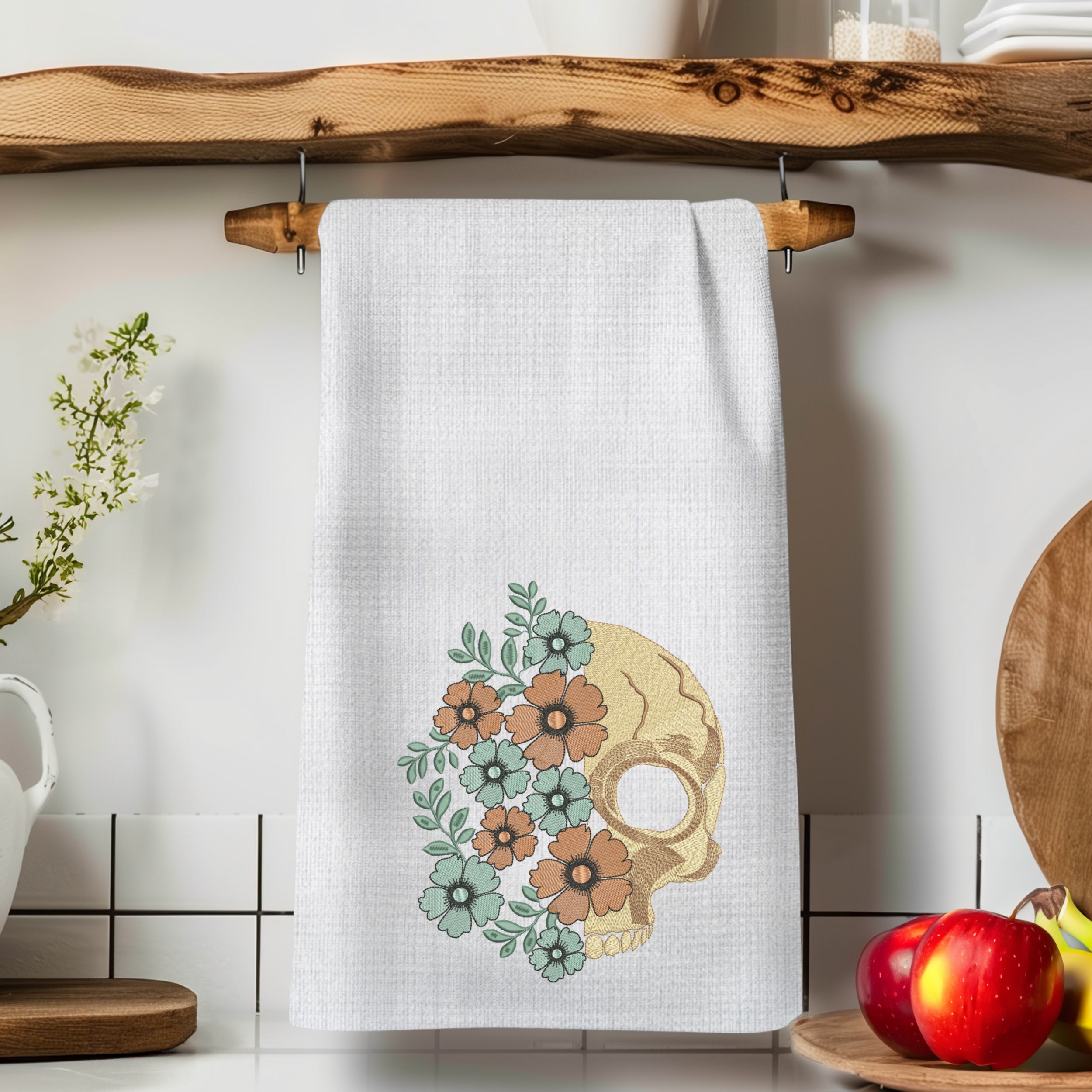 Floral Skull-10