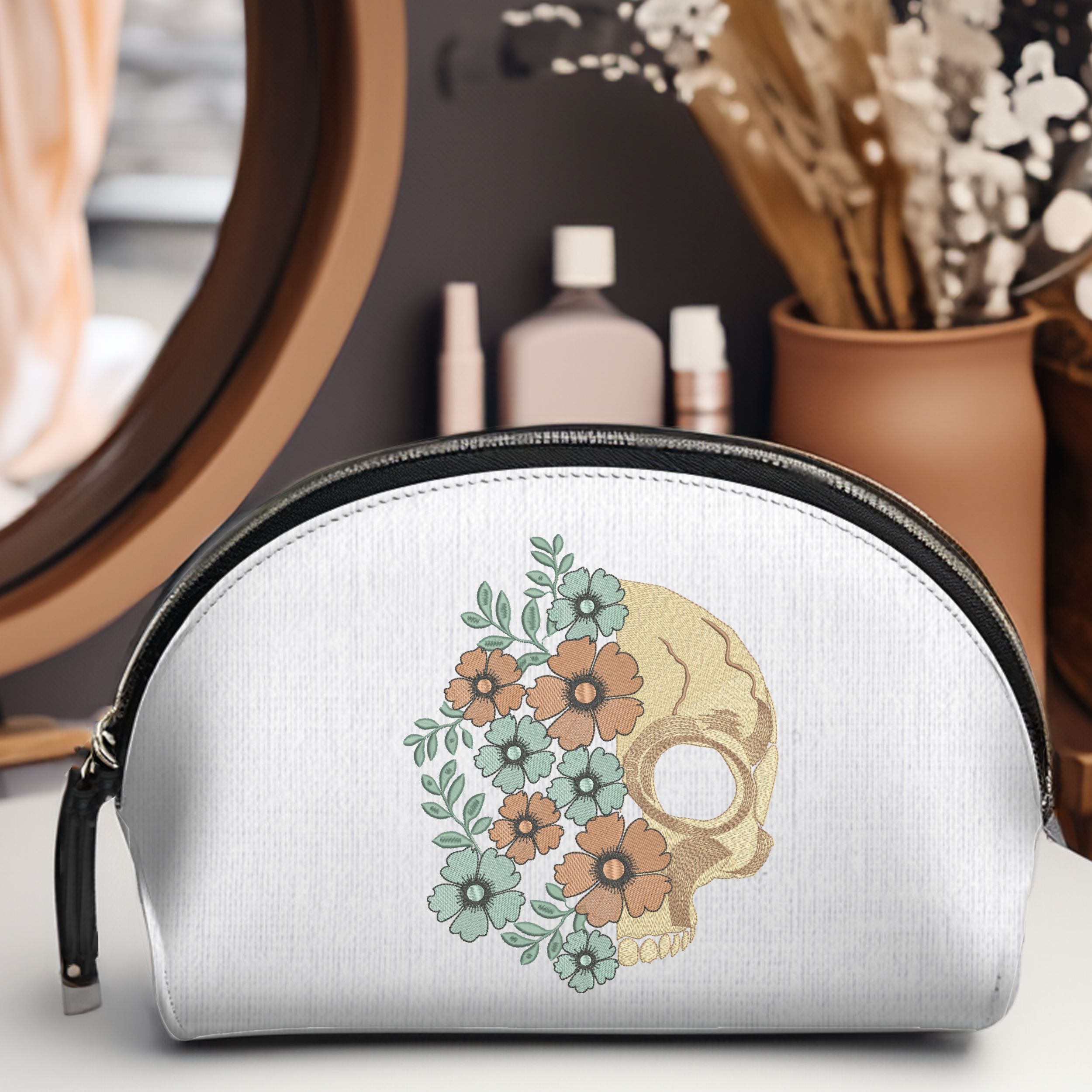 Floral Skull-11