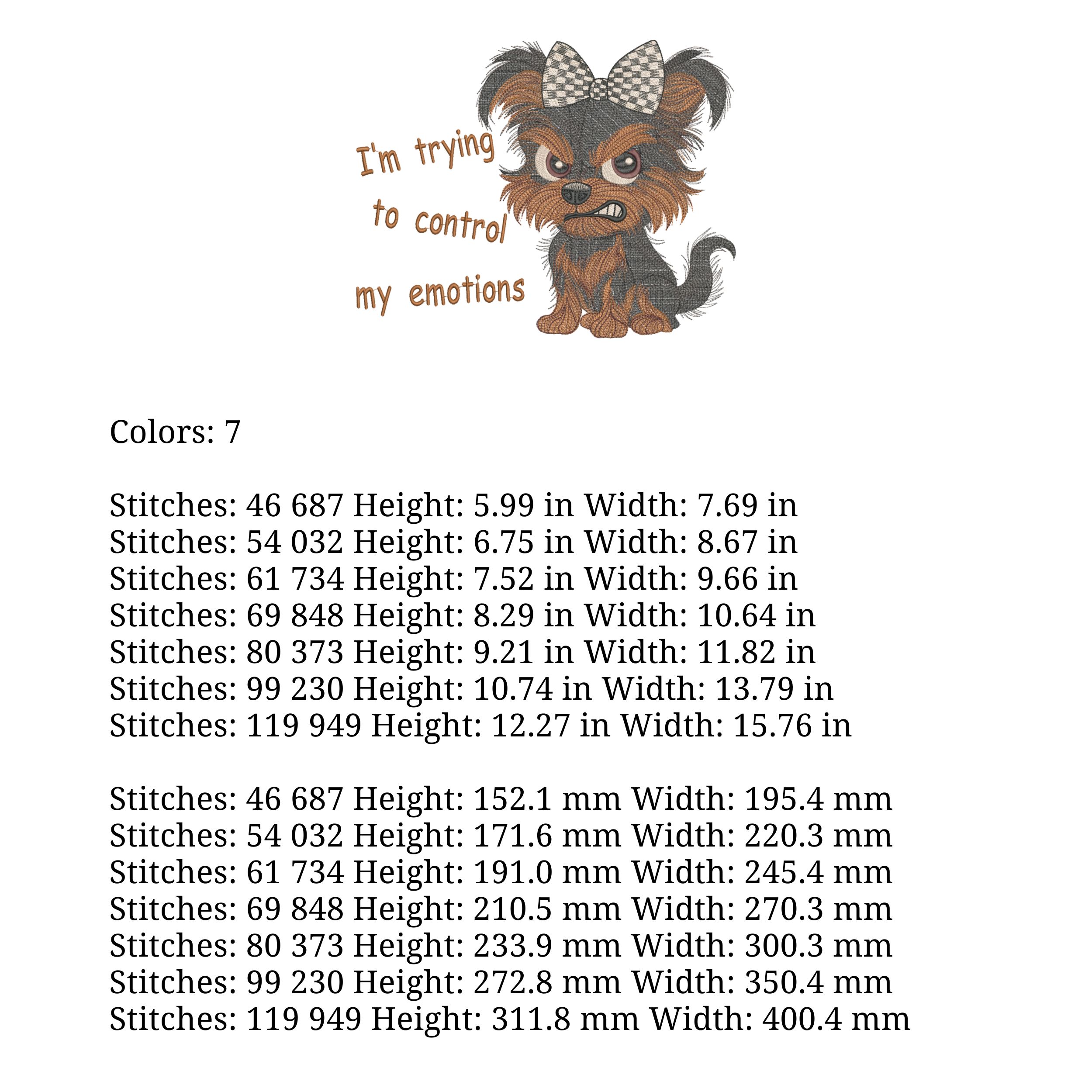 Angry Cartoon Yorkie Puppy with Funny Quote-5