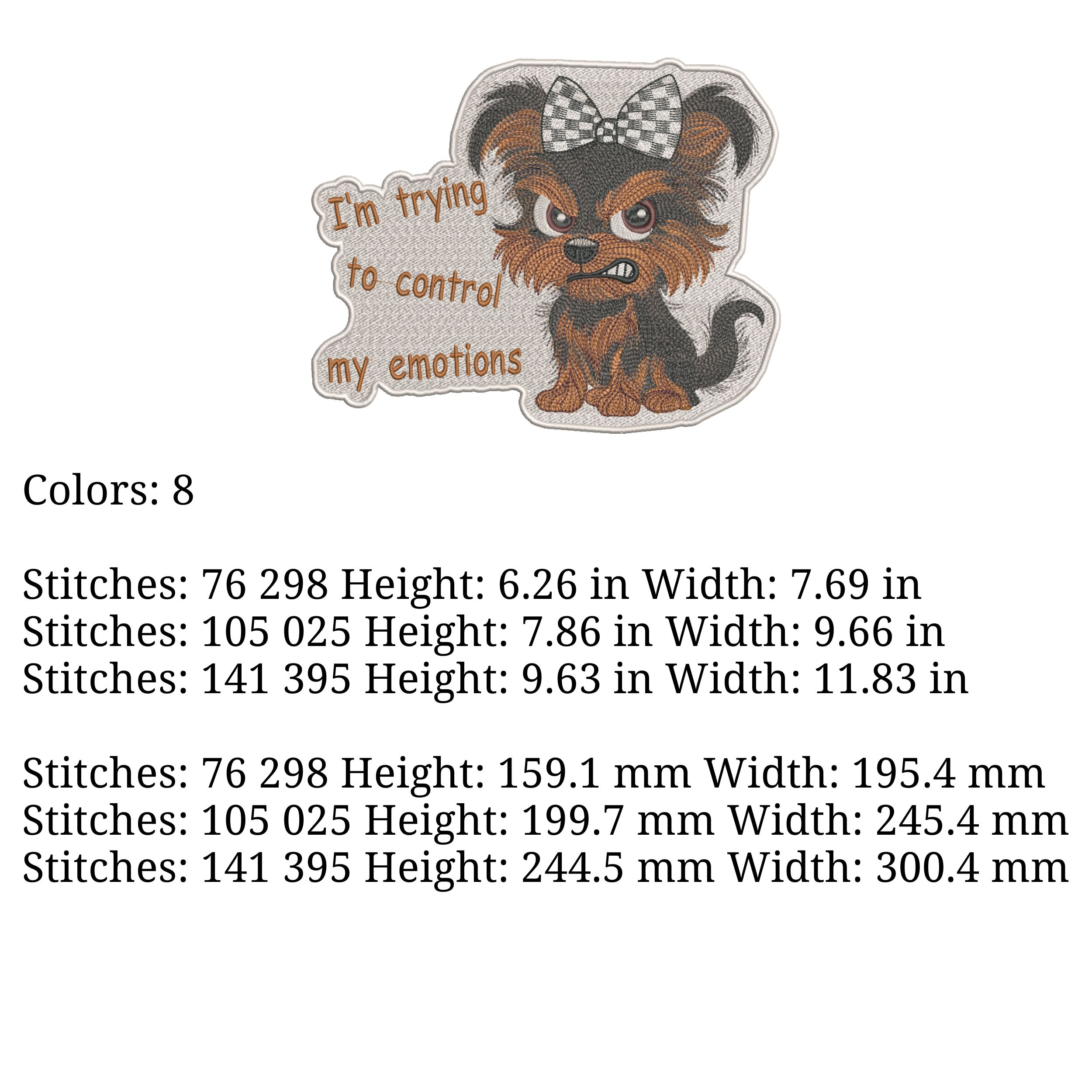 Cute Angry Yorkie Dog for Patch-5