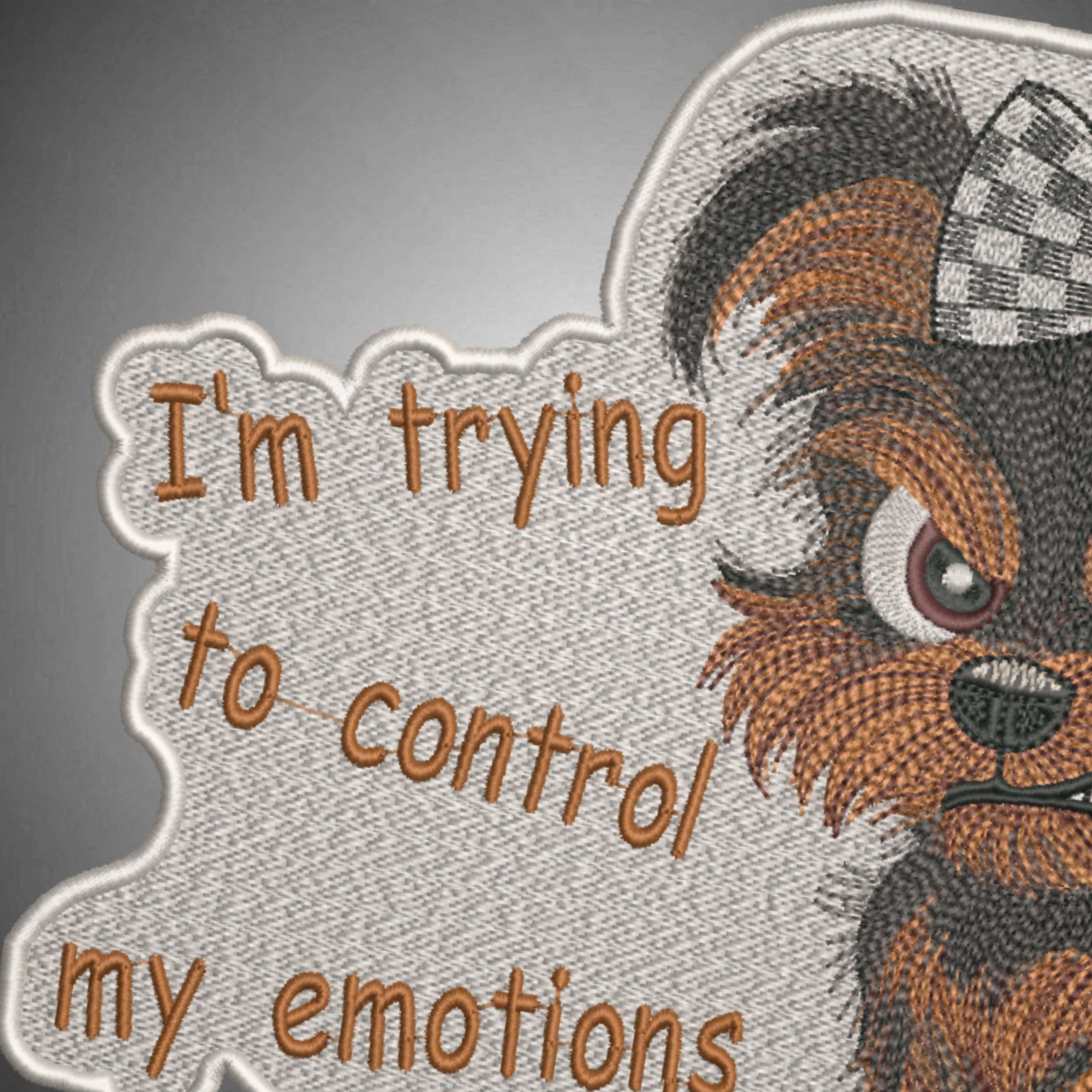 Cute Angry Yorkie Dog for Patch-8