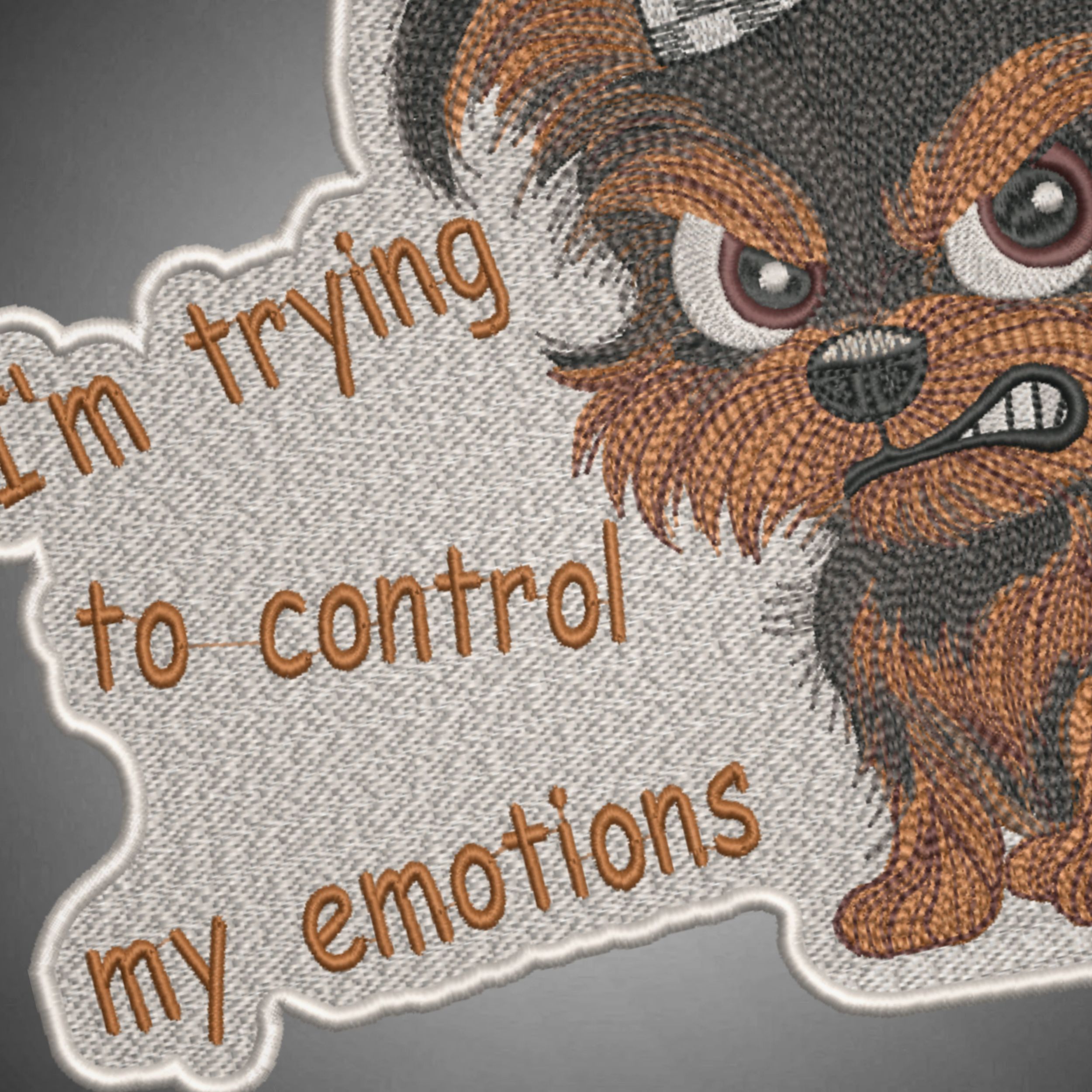 Cute Angry Yorkie Dog for Patch-9