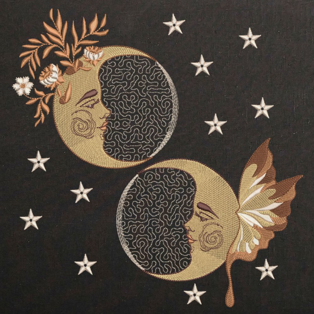 Magic Boho Crescent Moon Phases
