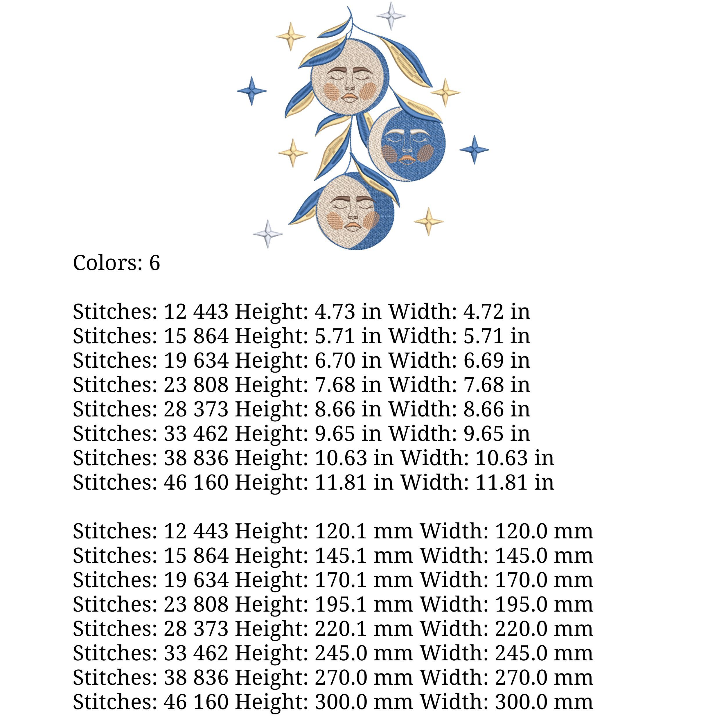 Celestial Moon Phases, Blue Floral Butterflies-11