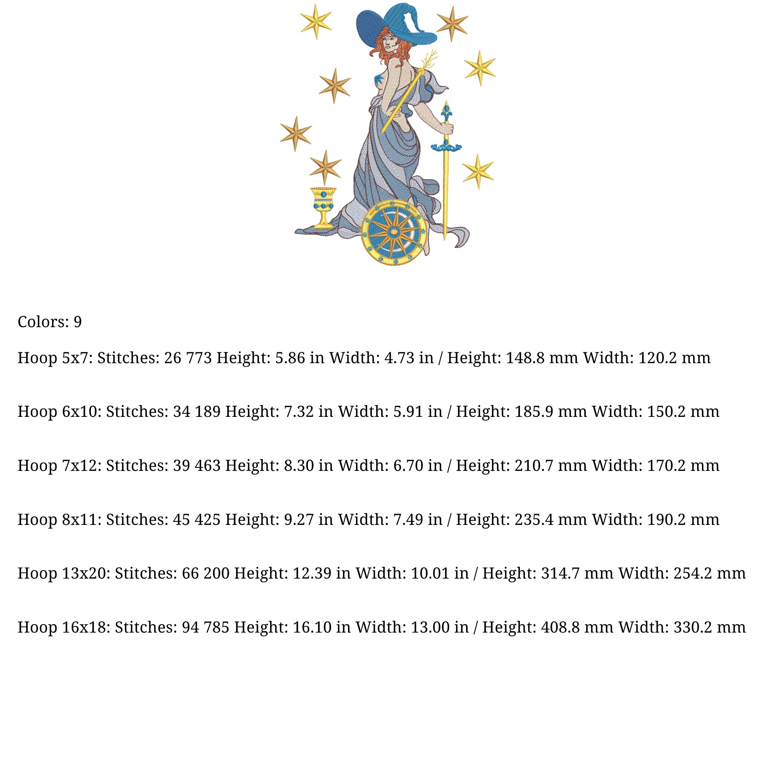 Celestial Goddess with Magic Wheel and Stars-8