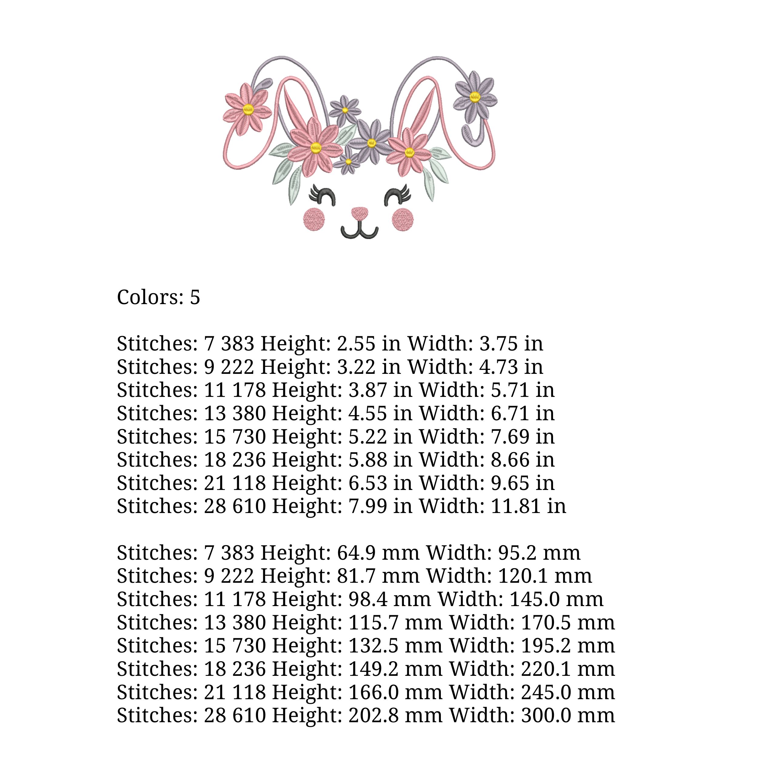 Spring Floral Bunny Face-6
